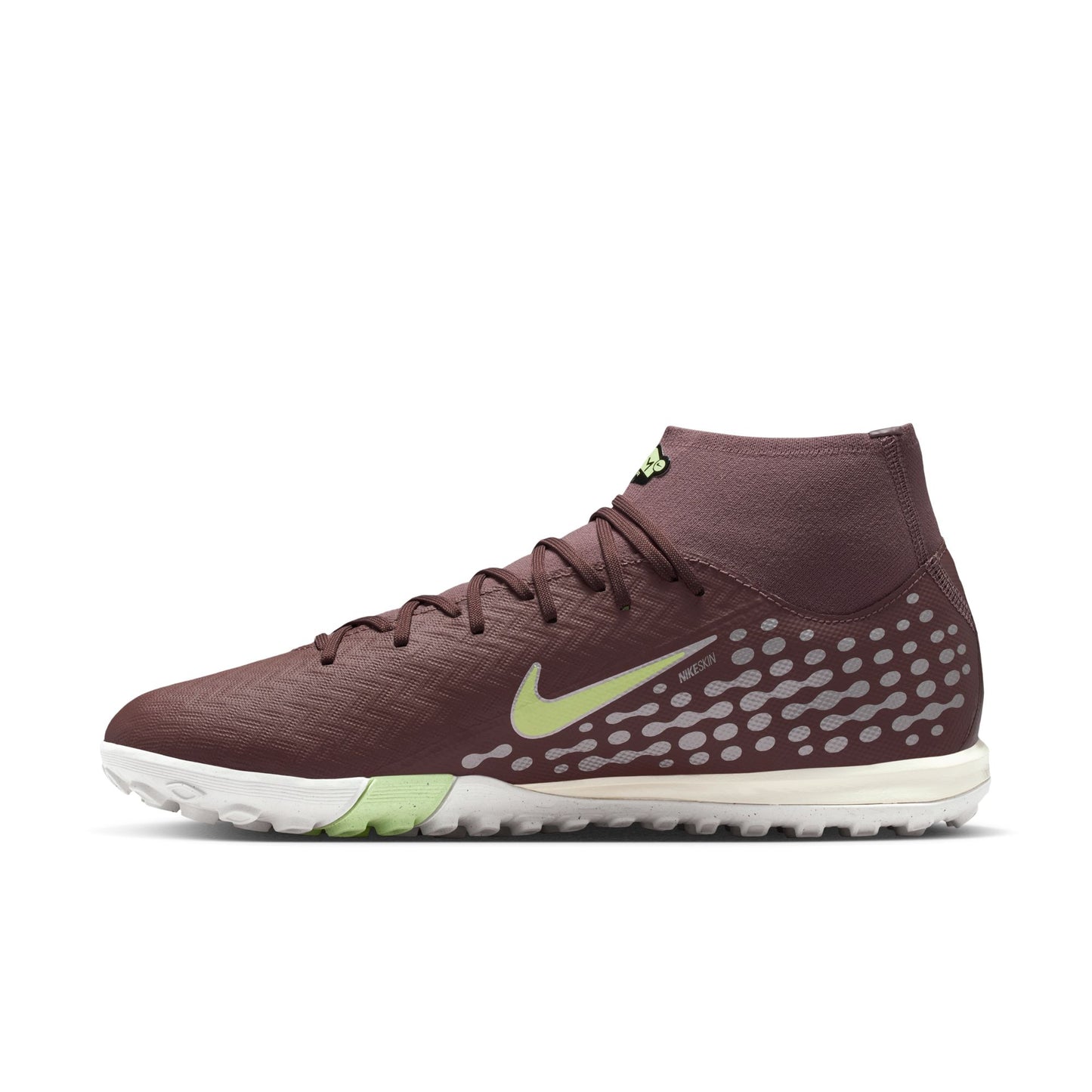 Nike "Kylian Mbappe" Mercurial Superfly 10 Academy TF Turf Soccer Cleat - Plum Eclipse/Metallic Silver