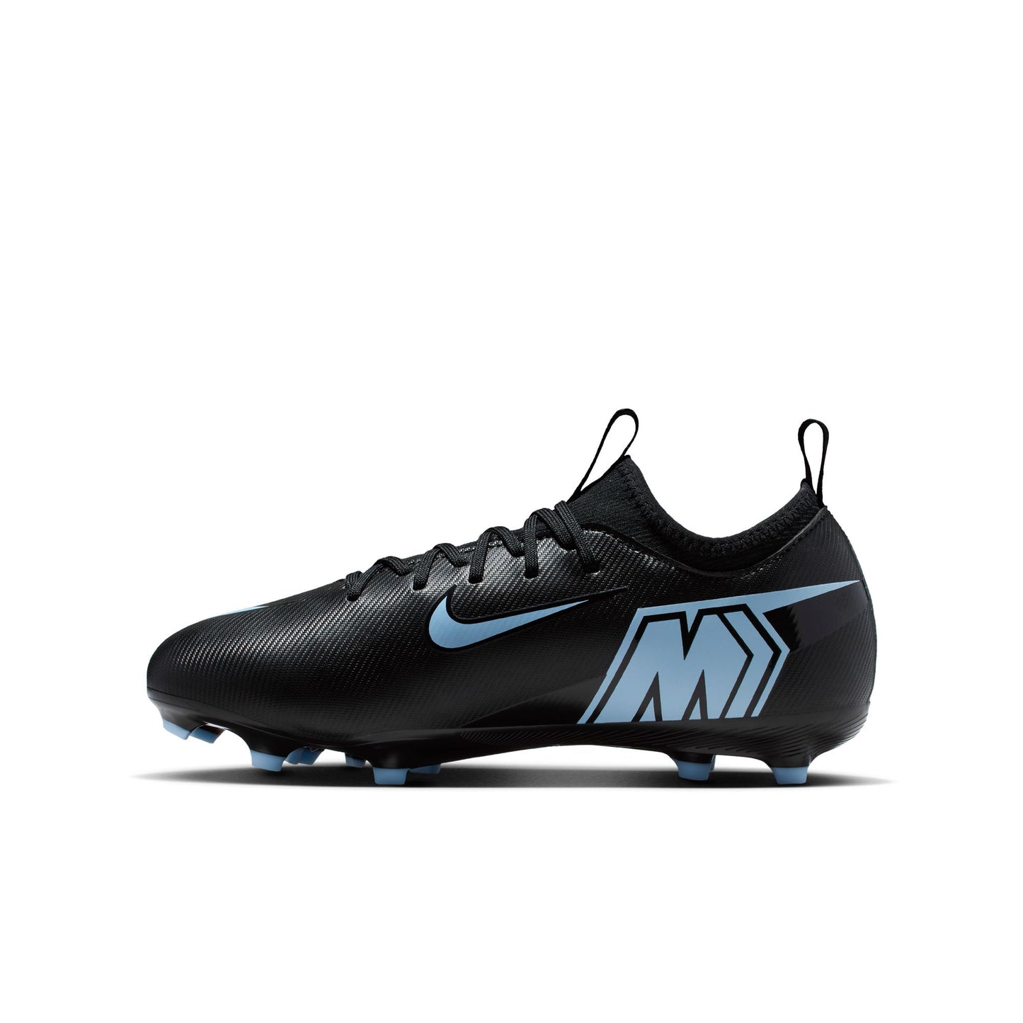 Nike Junior Mercurial Vapor 16 Academy FG Firm Ground Soccer Cleat - Black/Ice Blue