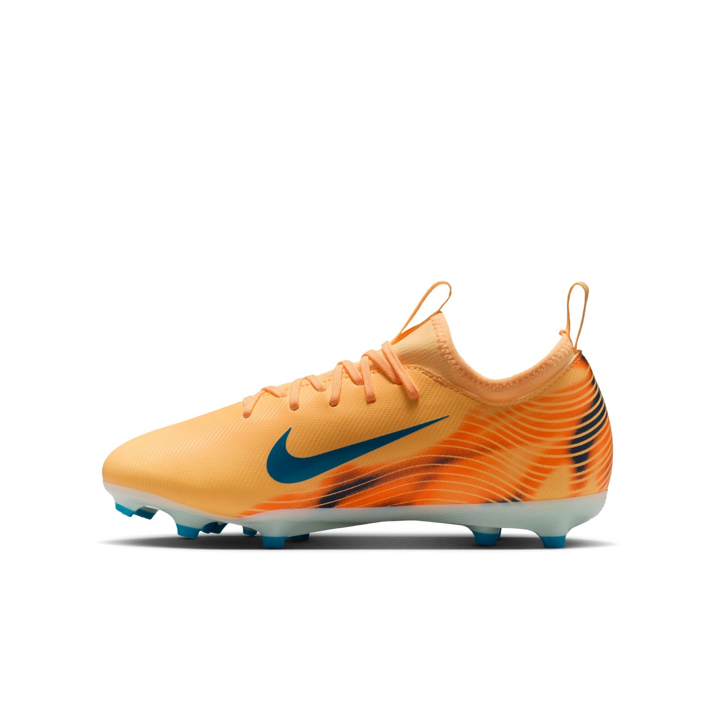 Nike Junior Mercurial Vapor Academy "Kylian Mbappe" FG Firm Ground Soccer Cleat - Melon Tint/Neon Turq/Igloo