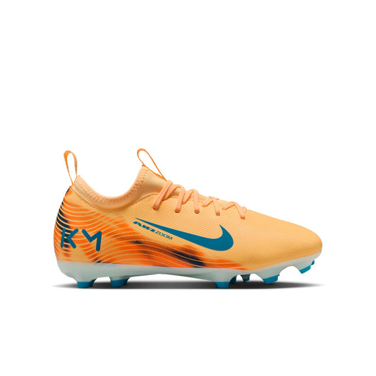 Nike Junior Mercurial Vapor Academy "Kylian Mbappe" FG Firm Ground Soccer Cleat - Melon Tint/Neon Turq/Igloo