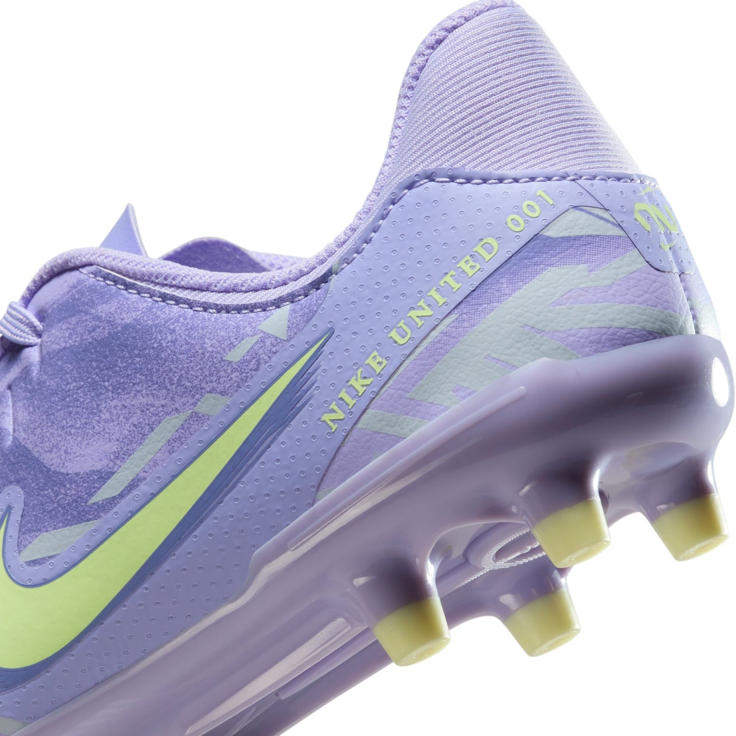 Nike United Junior Tiempo Legend 10 Academy FG Firm Ground Soccer Cleats- Purple Agate/Barely Volt