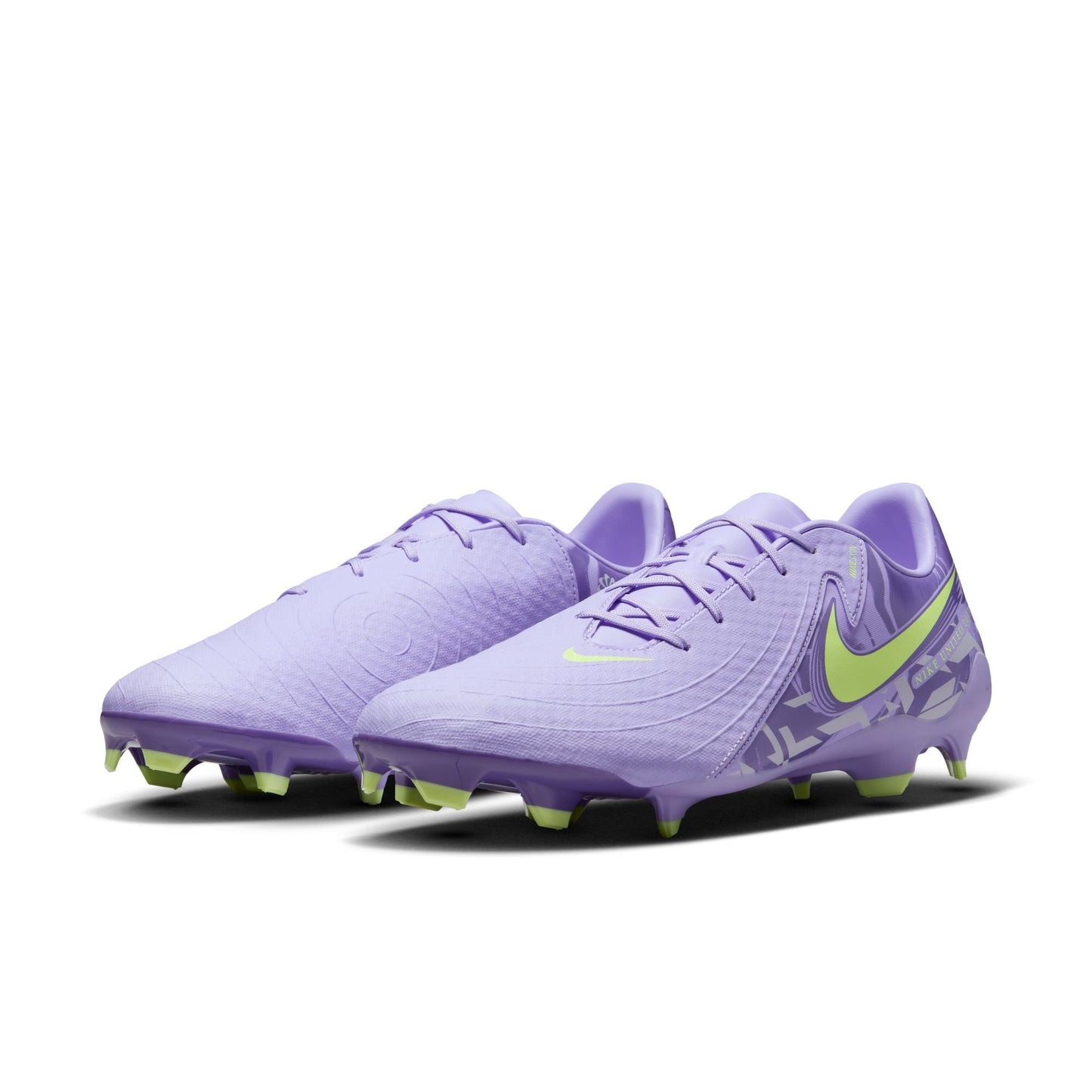 Nike United Phantom GX 2 Academy FG Firm Ground Soccer Cleat - Purple Agate/Barely Volt