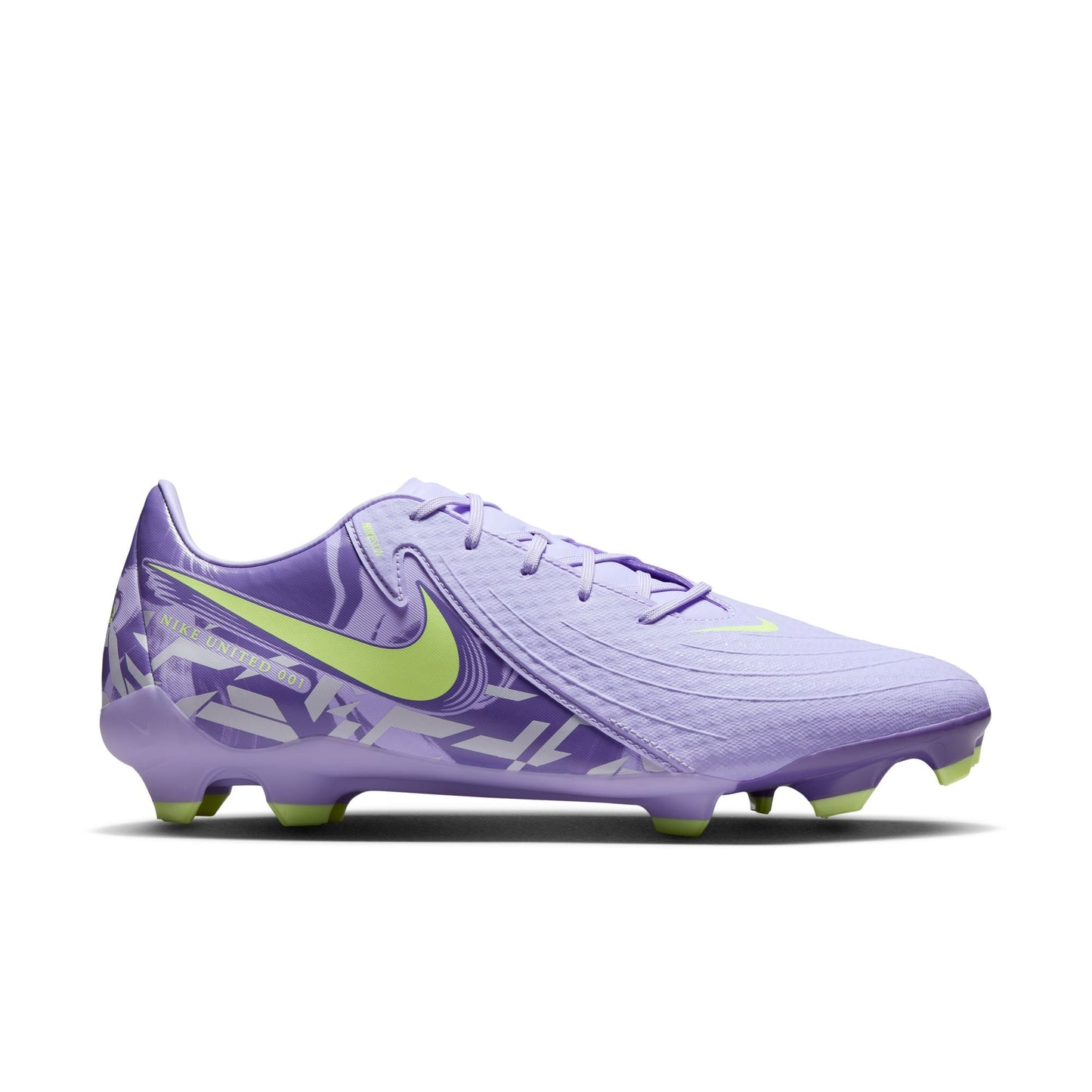 Nike United Phantom GX 2 Academy FG Firm Ground Soccer Cleat - Purple Agate/Barely Volt