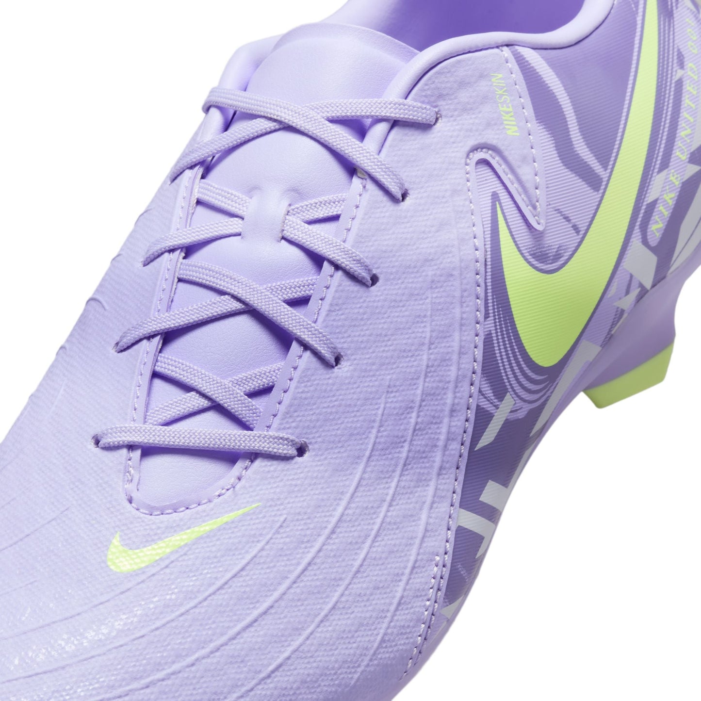 Nike United Phantom GX 2 Academy FG Firm Ground Soccer Cleat - Purple Agate/Barely Volt