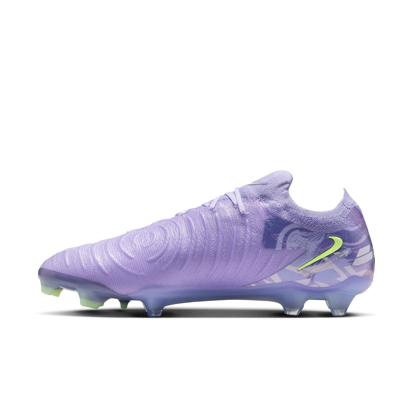 Nike United Phantom GX 2 Elite FG Firm Ground Soccer Cleat - Purple Agate/Barely Volt