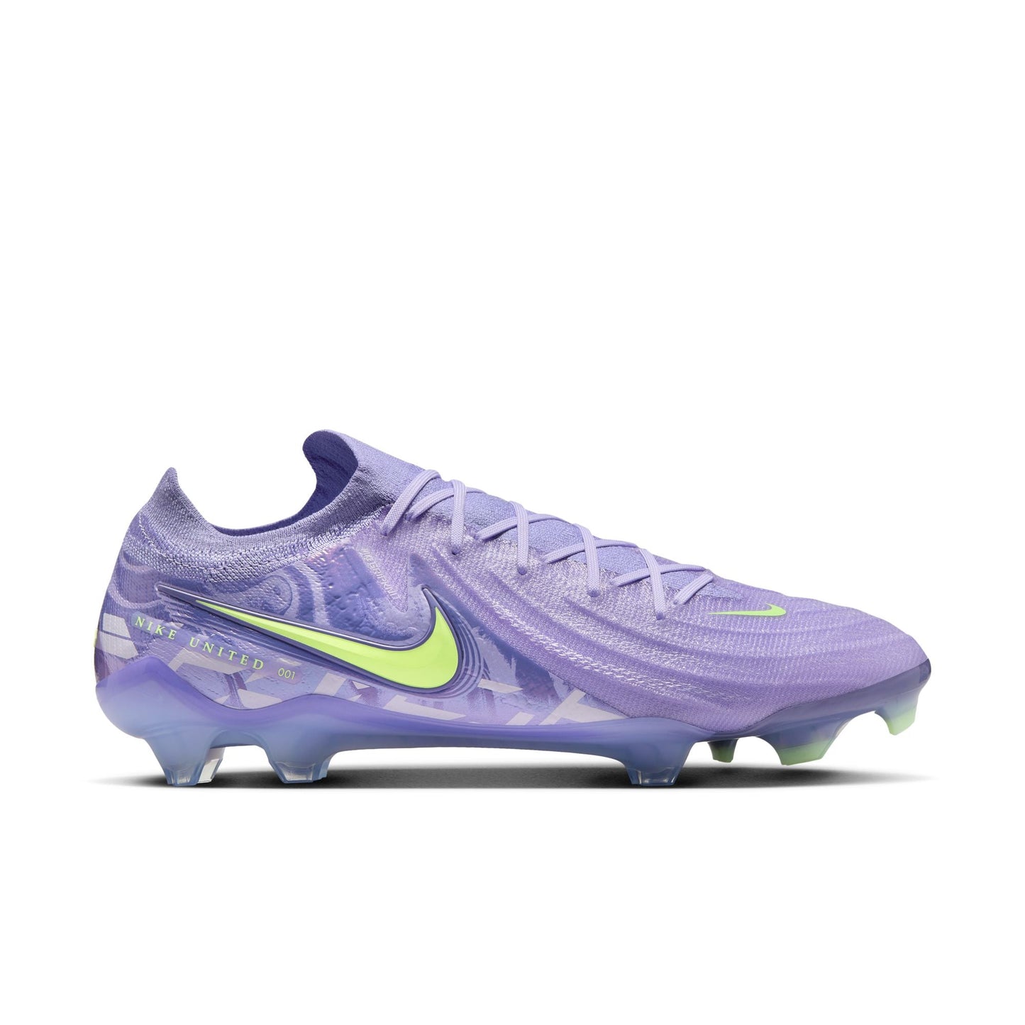 Nike United Phantom GX 2 Elite FG Firm Ground Soccer Cleat - Purple Agate/Barely Volt