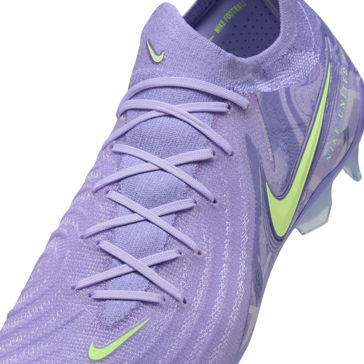 Nike United Phantom GX 2 Elite FG Firm Ground Soccer Cleat - Purple Agate/Barely Volt