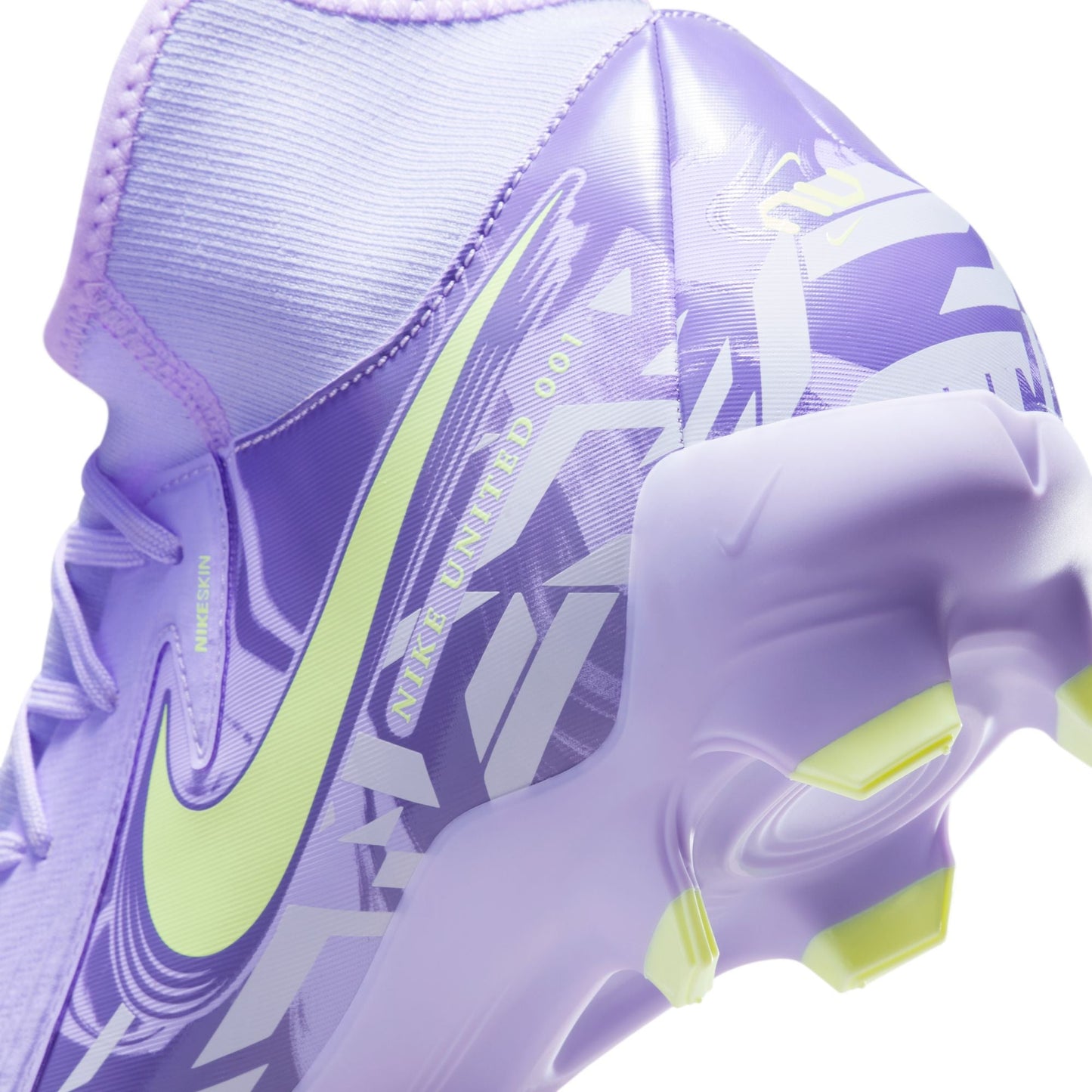 Nike United Phantom Luna 2 Academy FG Firm Ground Soccer Cleat - Purple Agate/Barely Volt