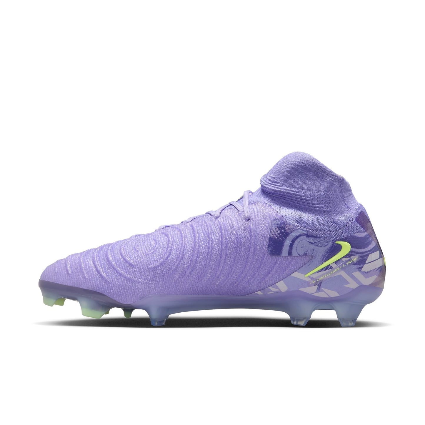 Nike United Phantom Luna 2 Elite FG Firm Ground Soccer Cleat - Purple Agate/Barely Volt