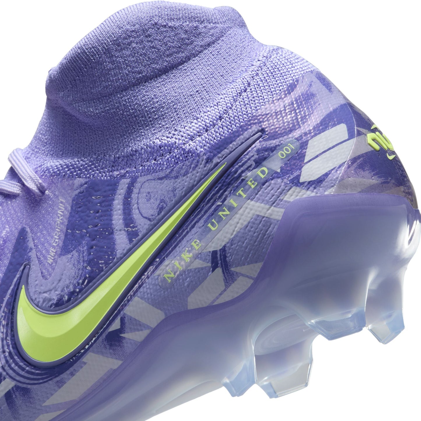 Nike United Phantom Luna 2 Elite FG Firm Ground Soccer Cleat - Purple Agate/Barely Volt