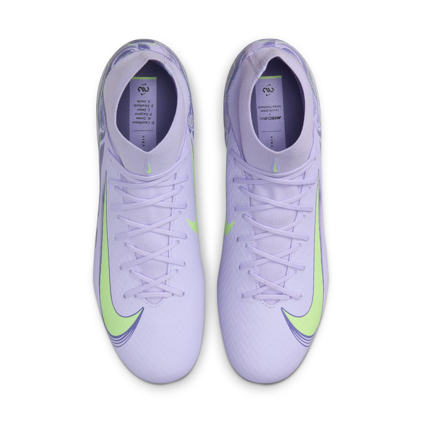 Nike United Mercurial Superfly 10 Academy FG Firm Ground Soccer Cleat - Purple Agate/Barely Volt