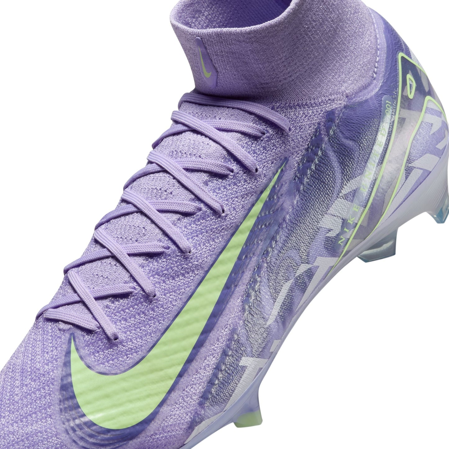 Nike United Mercurial Superfly 10 Elite FG Firm Ground Soccer Cleat - Purple Agate/Barely Volt