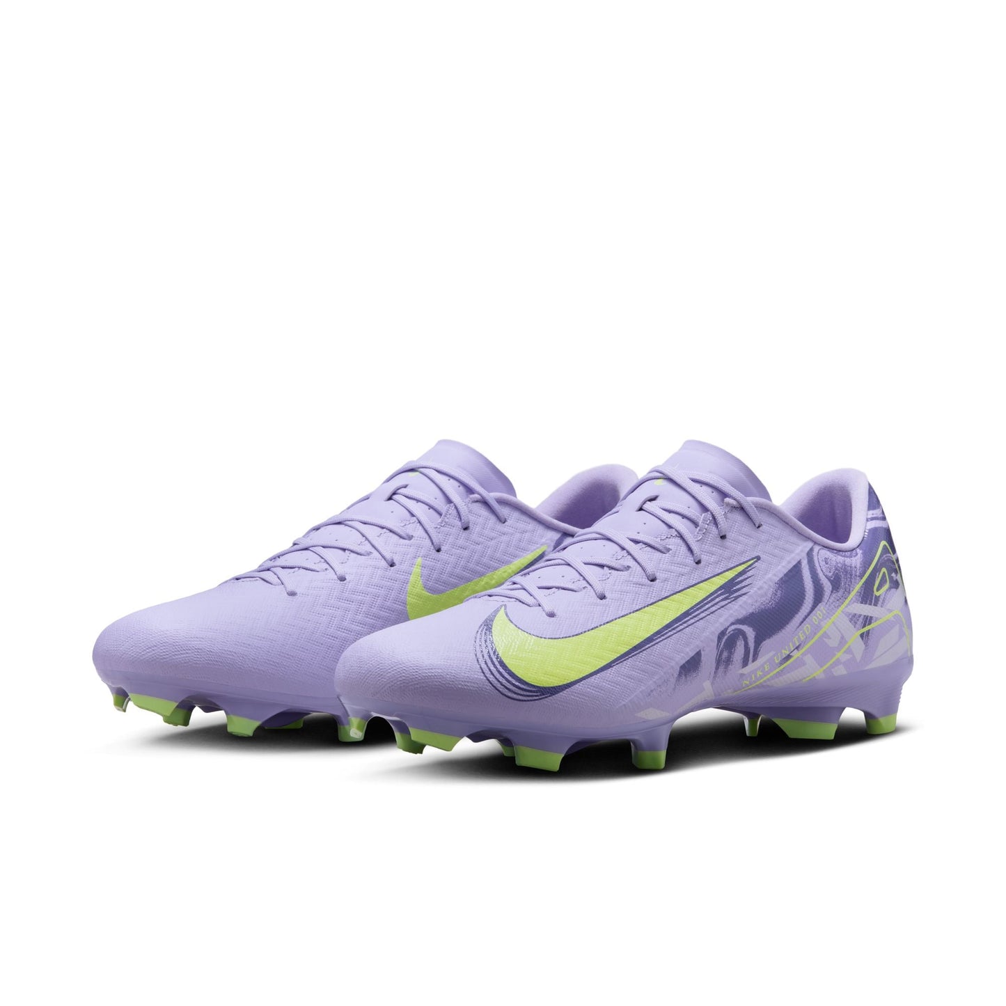 Nike United Mercurial Vapor 16 Academy FG/MG Firm Ground Soccer Cleat - Purple Agate/Barely Volt