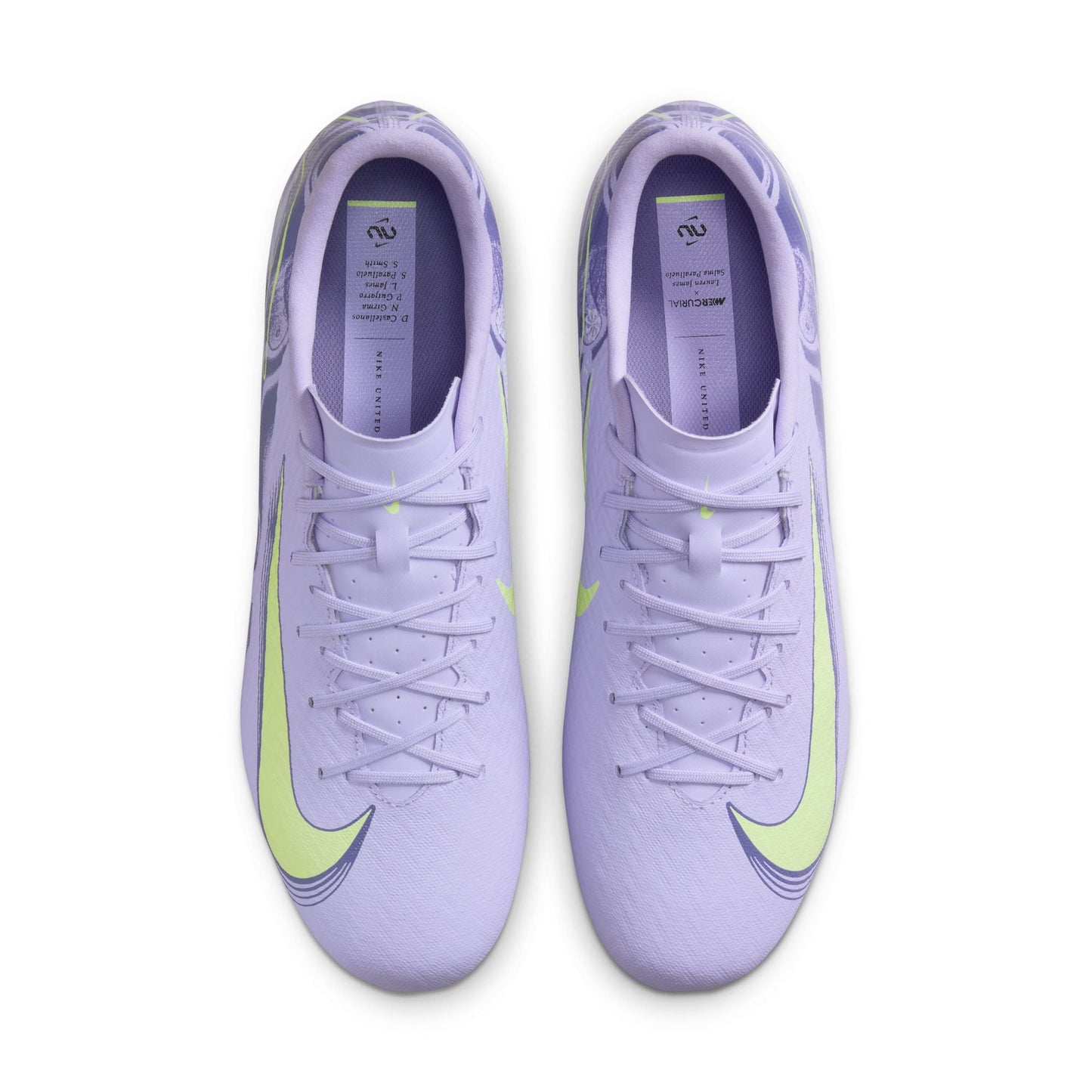 Nike United Mercurial Vapor 16 Academy FG/MG Firm Ground Soccer Cleat - Purple Agate/Barely Volt