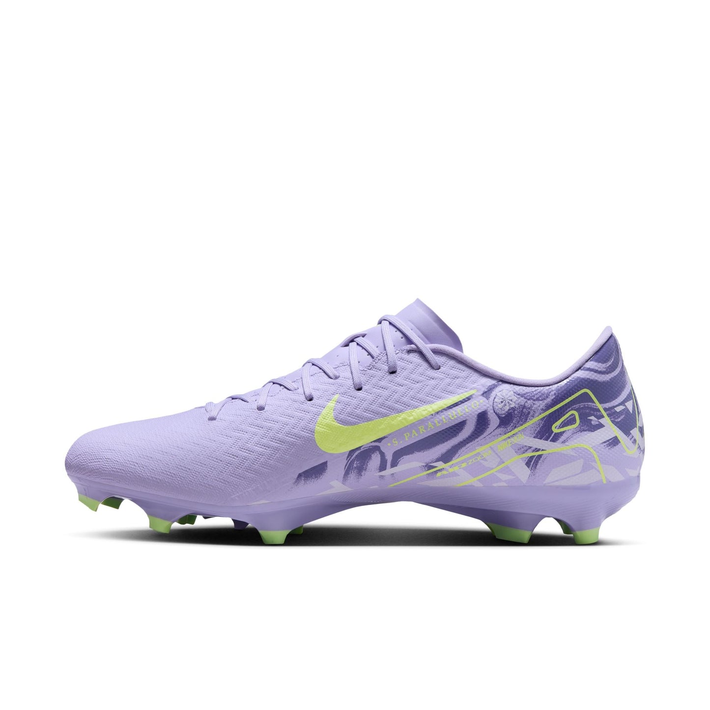 Nike United Mercurial Vapor 16 Academy FG/MG Firm Ground Soccer Cleat - Purple Agate/Barely Volt