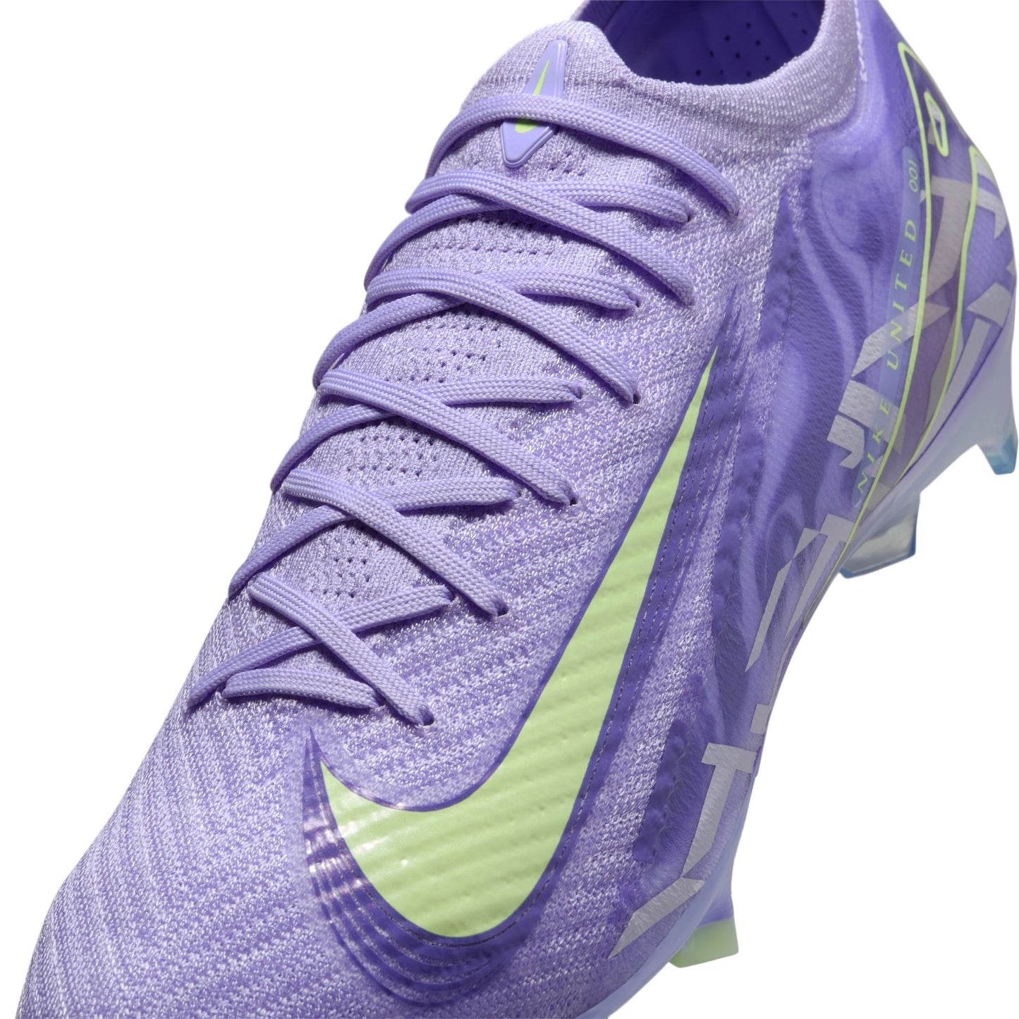 Nike United Mercurial Vapor 16 Elite FG Firm Ground Soccer Cleat - Purple Agate/Barely Volt