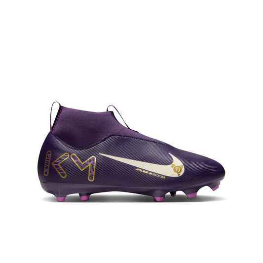 Nike Junior "Kylian Mbappe" Mercurial Superfly 10 Academy FG Firm Ground Soccer Cleat - Grand Purple/Pale Ivory