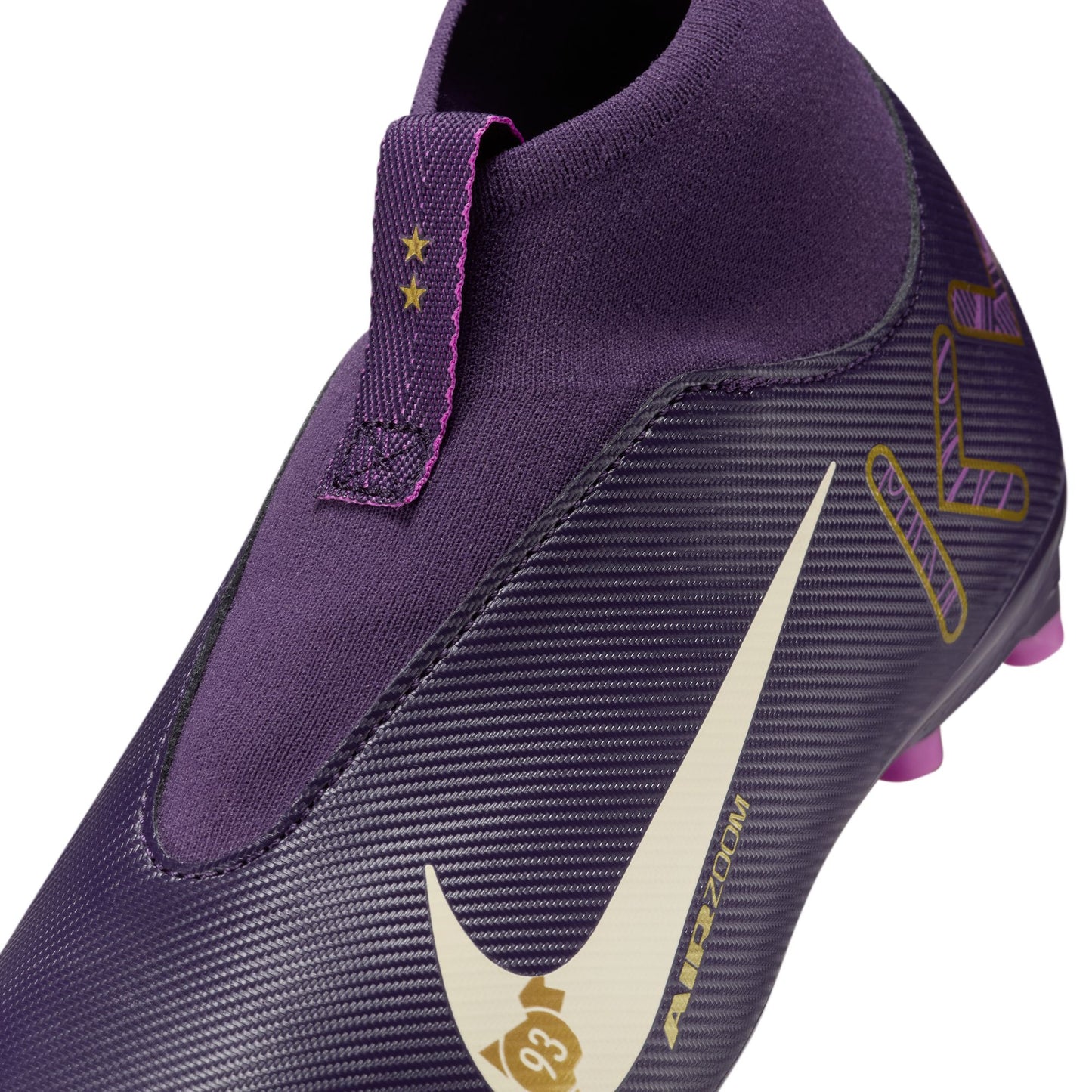 Nike Junior "Kylian Mbappe" Mercurial Superfly 10 Academy FG Firm Ground Soccer Cleat - Grand Purple/Pale Ivory
