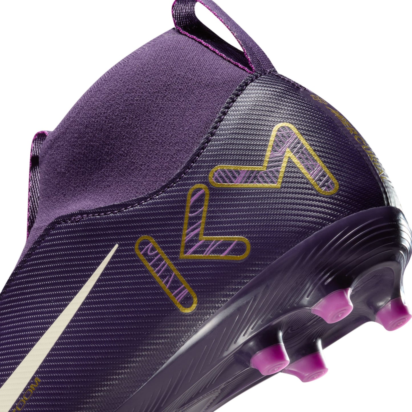 Nike Junior "Kylian Mbappe" Mercurial Superfly 10 Academy FG Firm Ground Soccer Cleat - Grand Purple/Pale Ivory