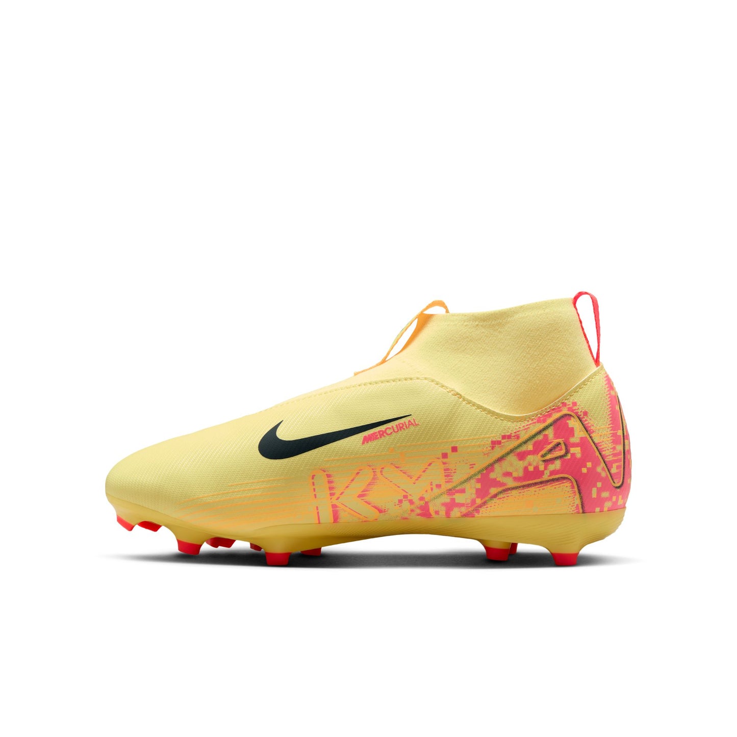 Nike Junior Zoom Mercurial Superfly 10 Kylian Mbappe Academy FG Firm Ground Soccer Cleat - Lt Laser Orange/Armory Navy