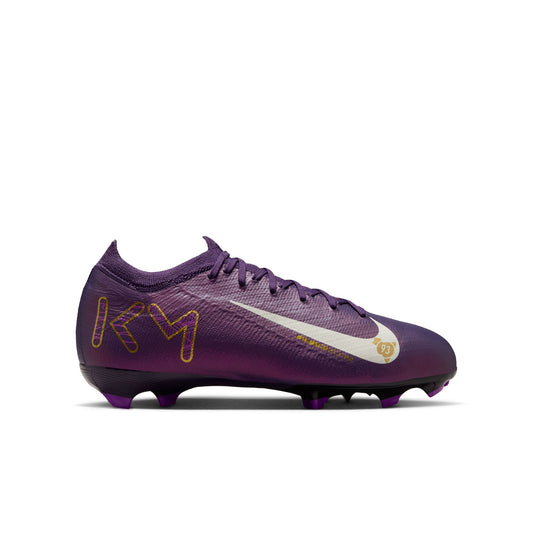 Nike Junior "Kylian Mbappe" Mercurial Vapor Pro FG Firm Ground Soccer Cleat - Grand Purple/Pale Ivory