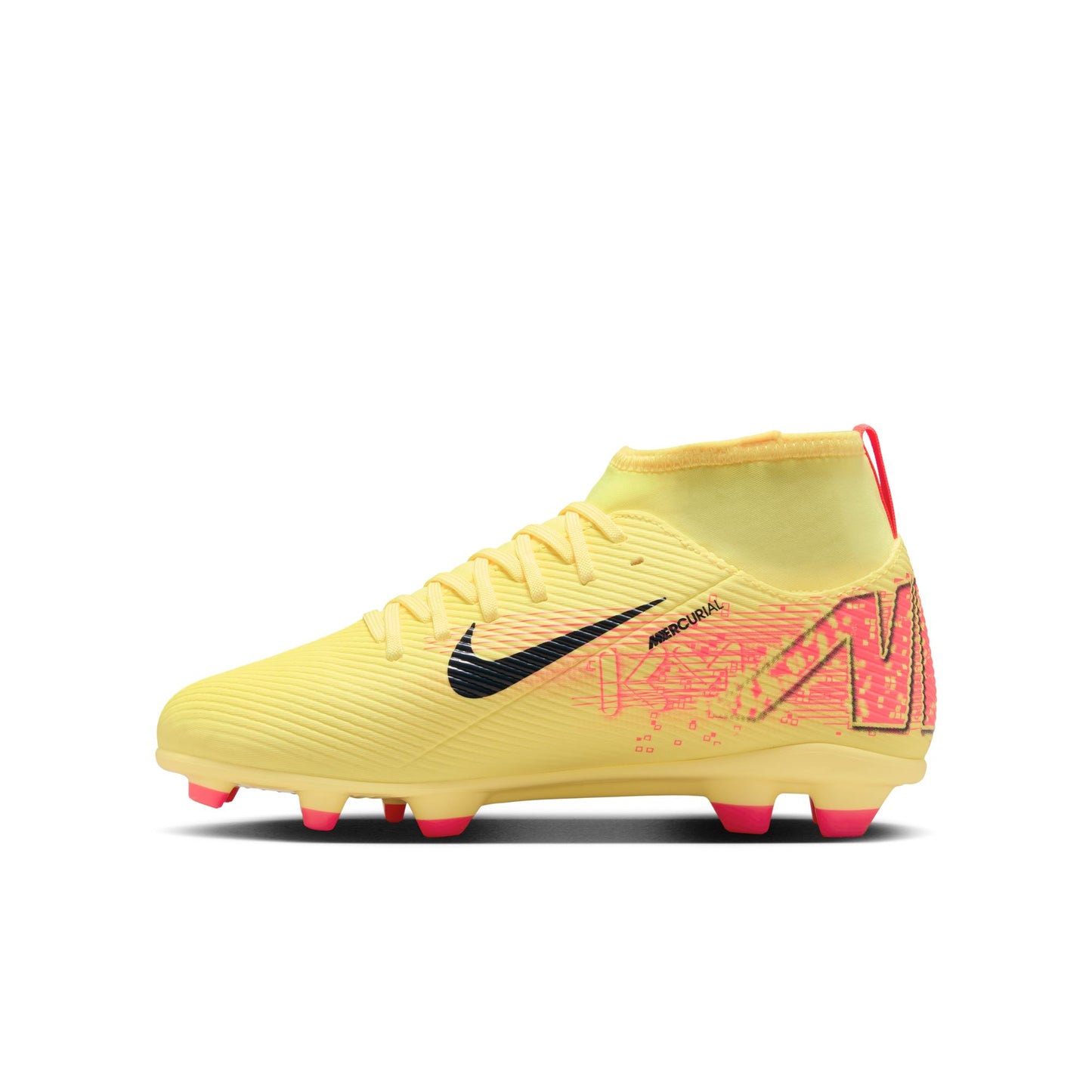 Nike Junior "Kylian Mbappe" Mercurial Superfly 10 Club FG/MG Firm Ground Soccer Cleat - Light Laser Orange/Armory Navy