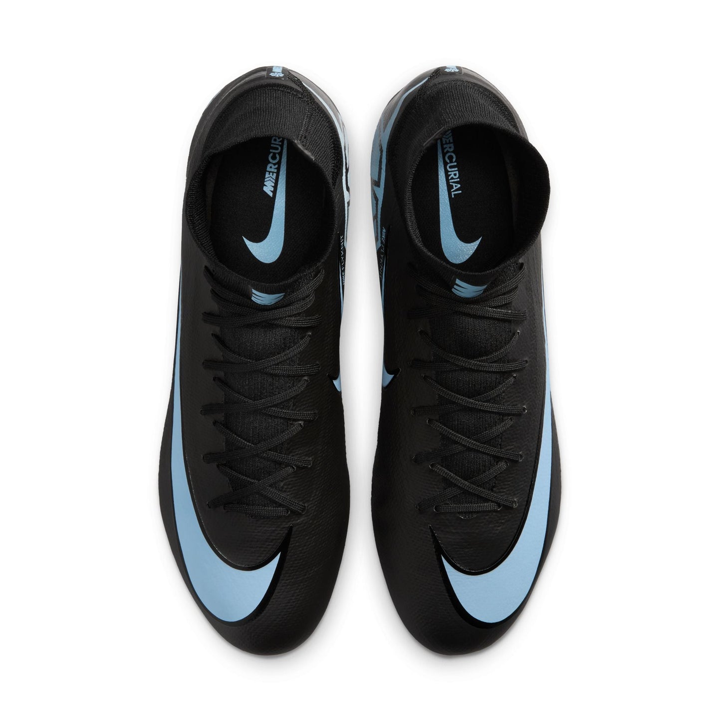 Nike Mercurial Superfly 10 Pro FG Firm Ground Soccer Cleats-Black/Ice Blue