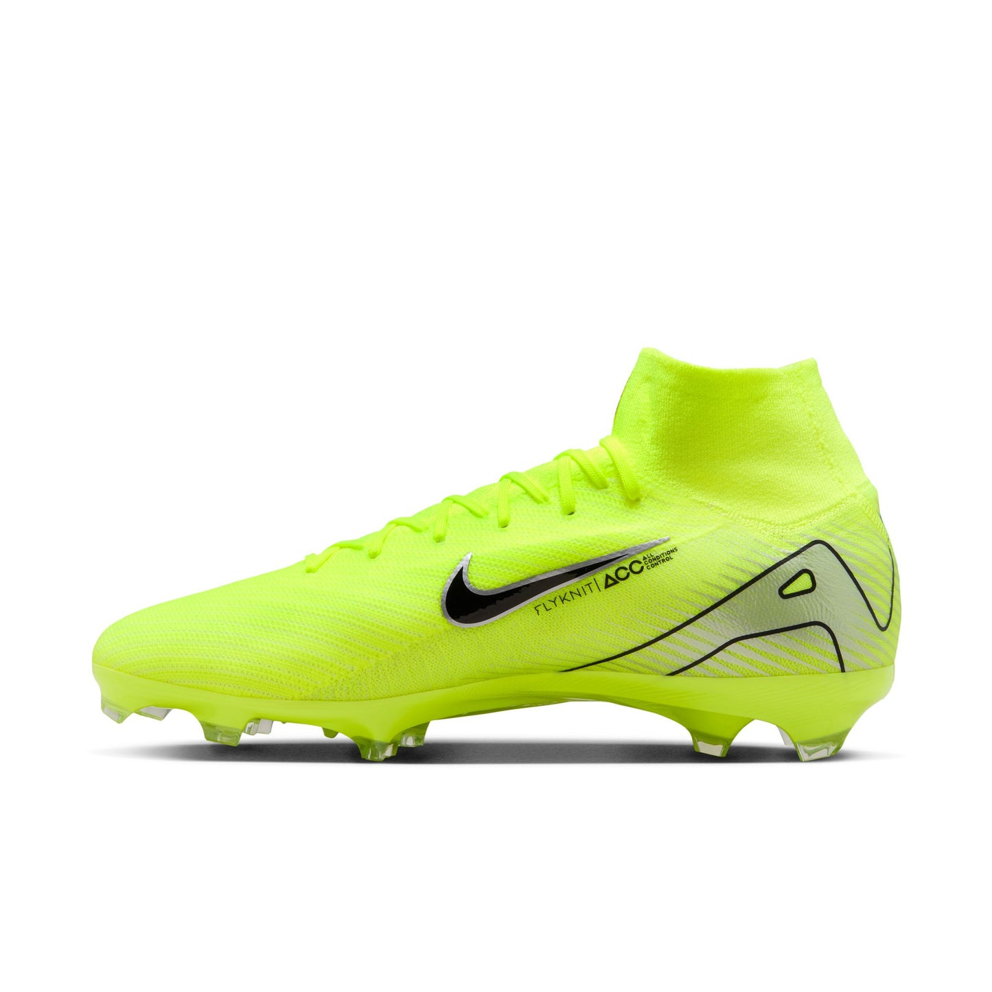 Nike Mercurial Superfly 10 Pro FG Firm Ground Soccer Cleat - Volt/Black