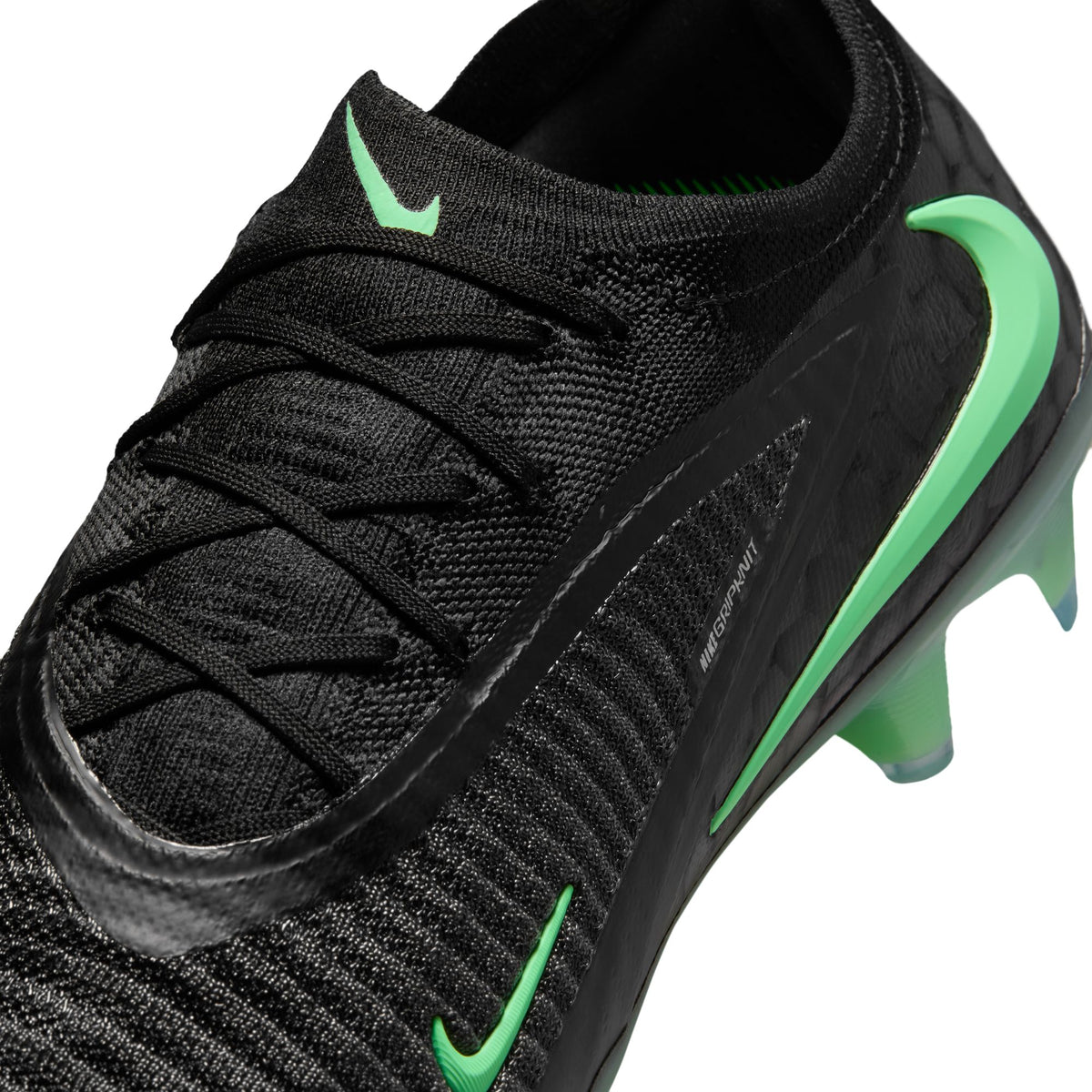 Nike Phantom 6 Low Elite FG Firm Ground Soccer Cleat - Black/Illusion Green/Black