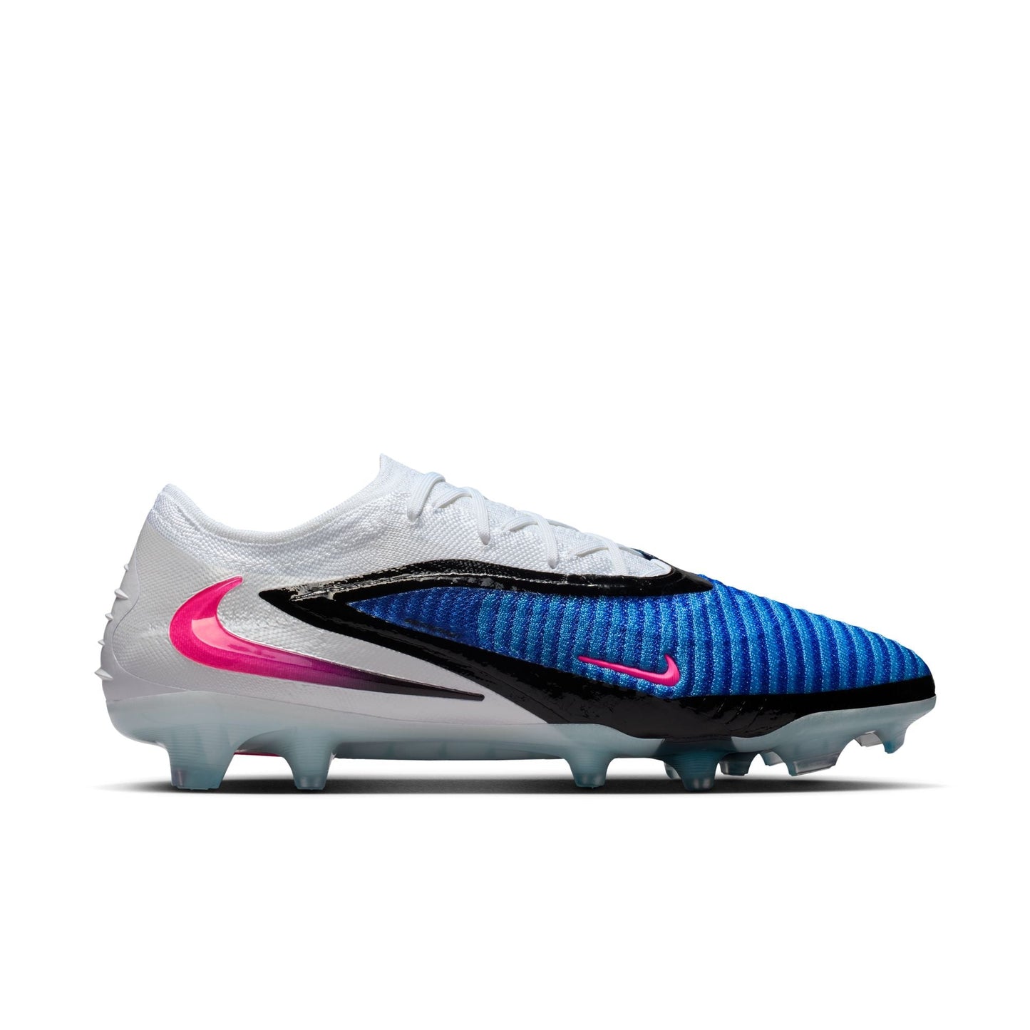 Nike Phantom 6 Low Elite FG Firm Ground Soccer Cleat - Racer Blue/Pink Blast/White