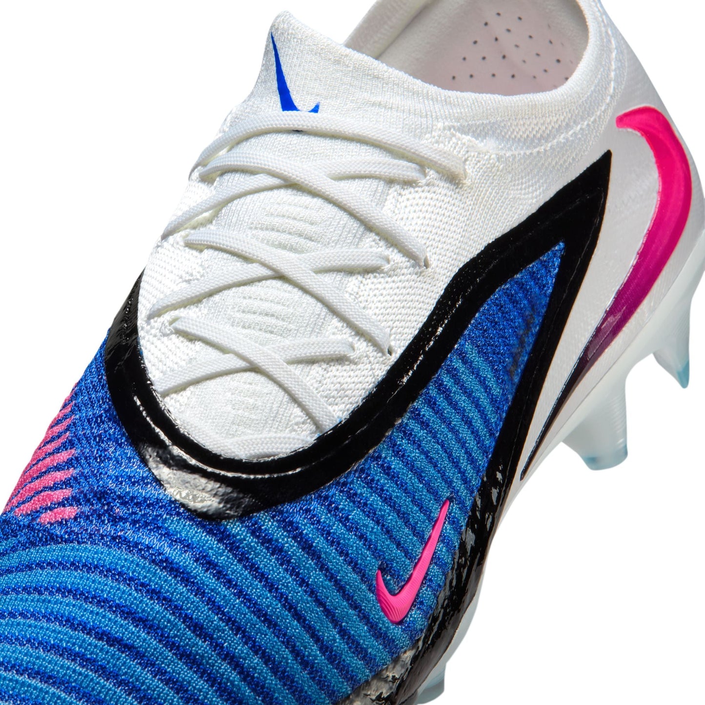 Nike Phantom 6 Low Elite FG Firm Ground Soccer Cleat - Racer Blue/Pink Blast/White