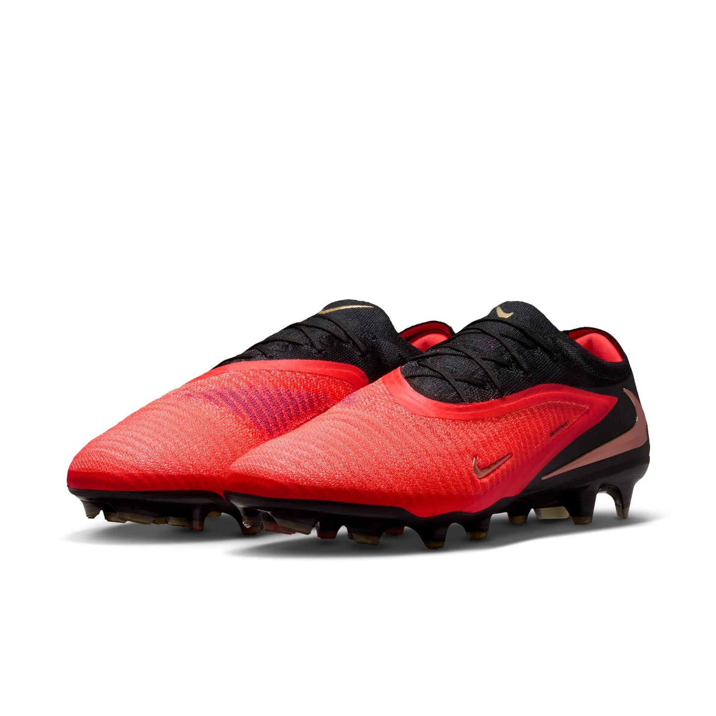 Nike Phantom 6 Low Elite FG Firm-Ground Soccer Cleats- Bright Crimson/Blur Black