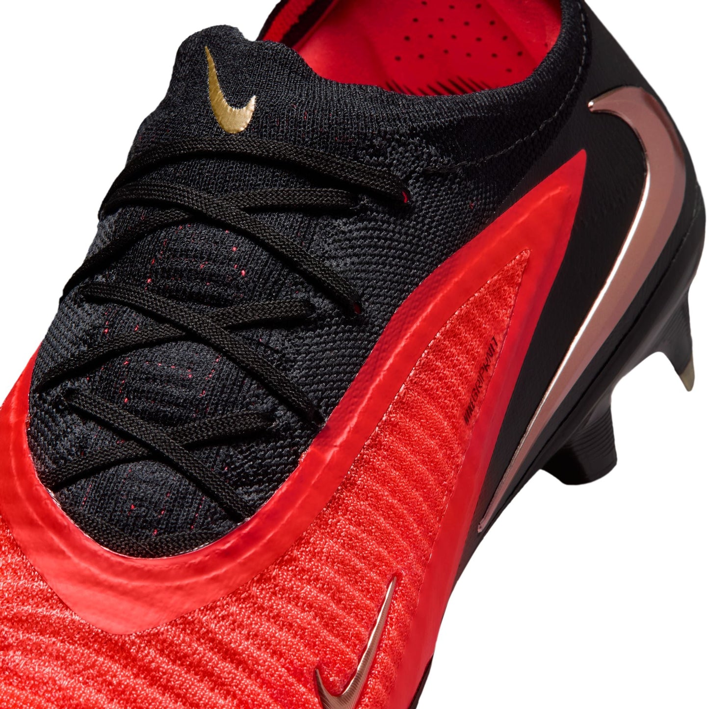 Nike Phantom 6 Low Elite FG Firm-Ground Soccer Cleats- Bright Crimson/Blur Black