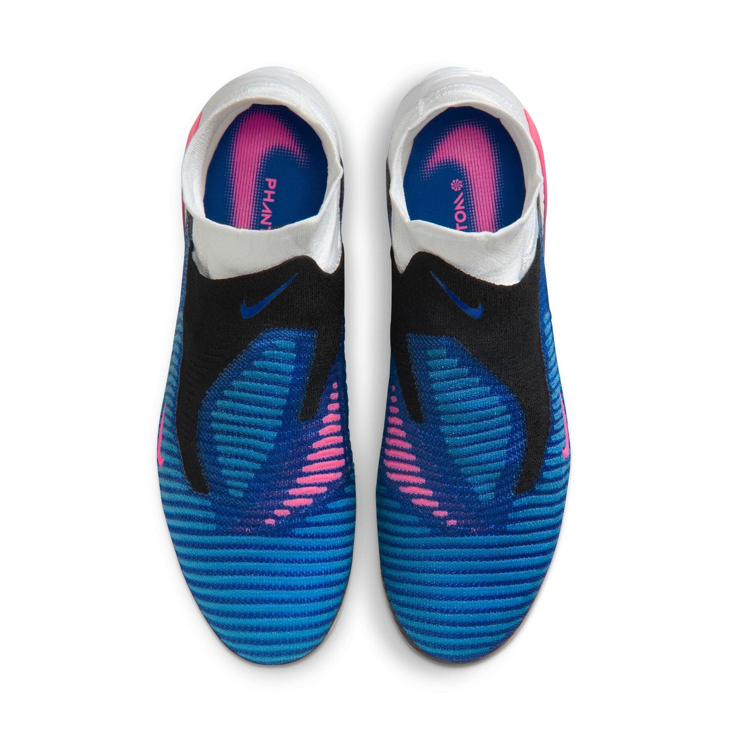 Nike Phantom 6 High Elite FG Firm Ground Soccer Cleat - Racer Blue/Pink Blast/White