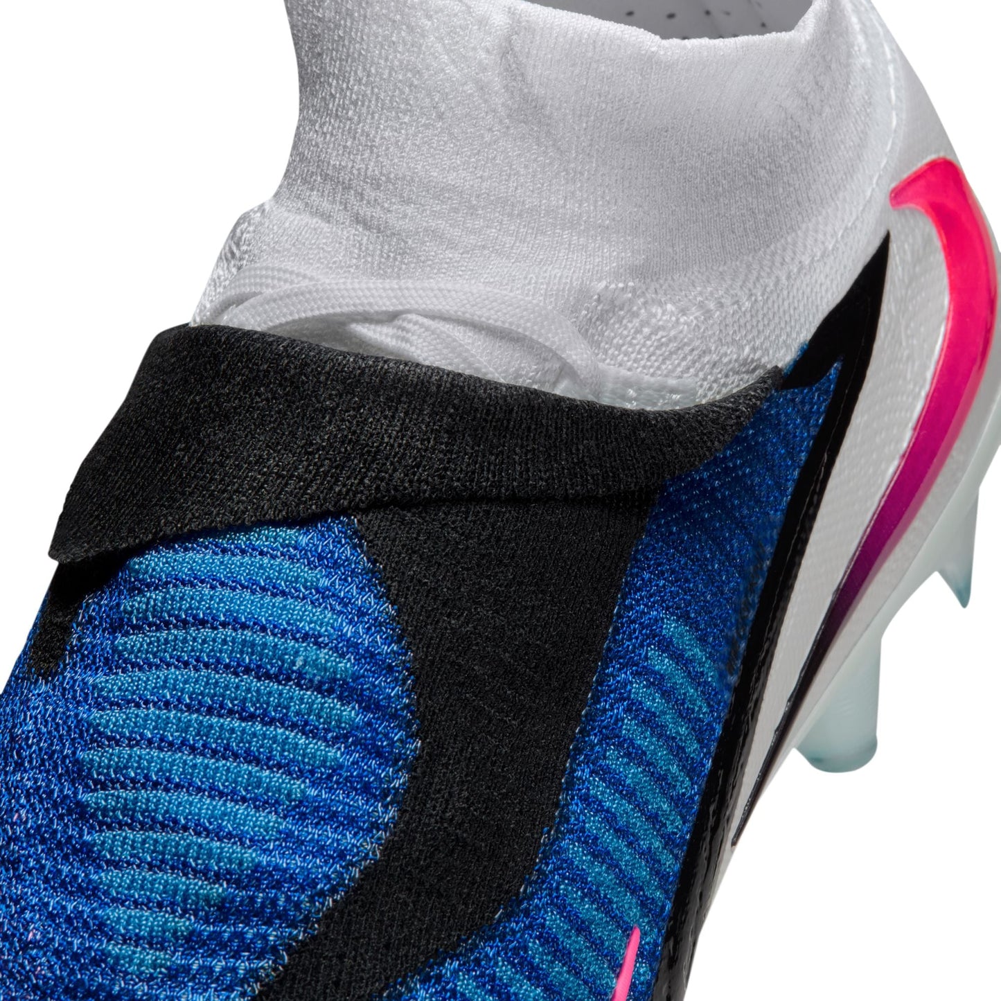 Nike Phantom 6 High Elite FG Firm Ground Soccer Cleat - Racer Blue/Pink Blast/White