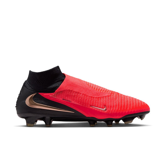 Nike Phantom 6 High Elite FG Firm Ground Soccer Cleats - Bright Crimson/Blur Black