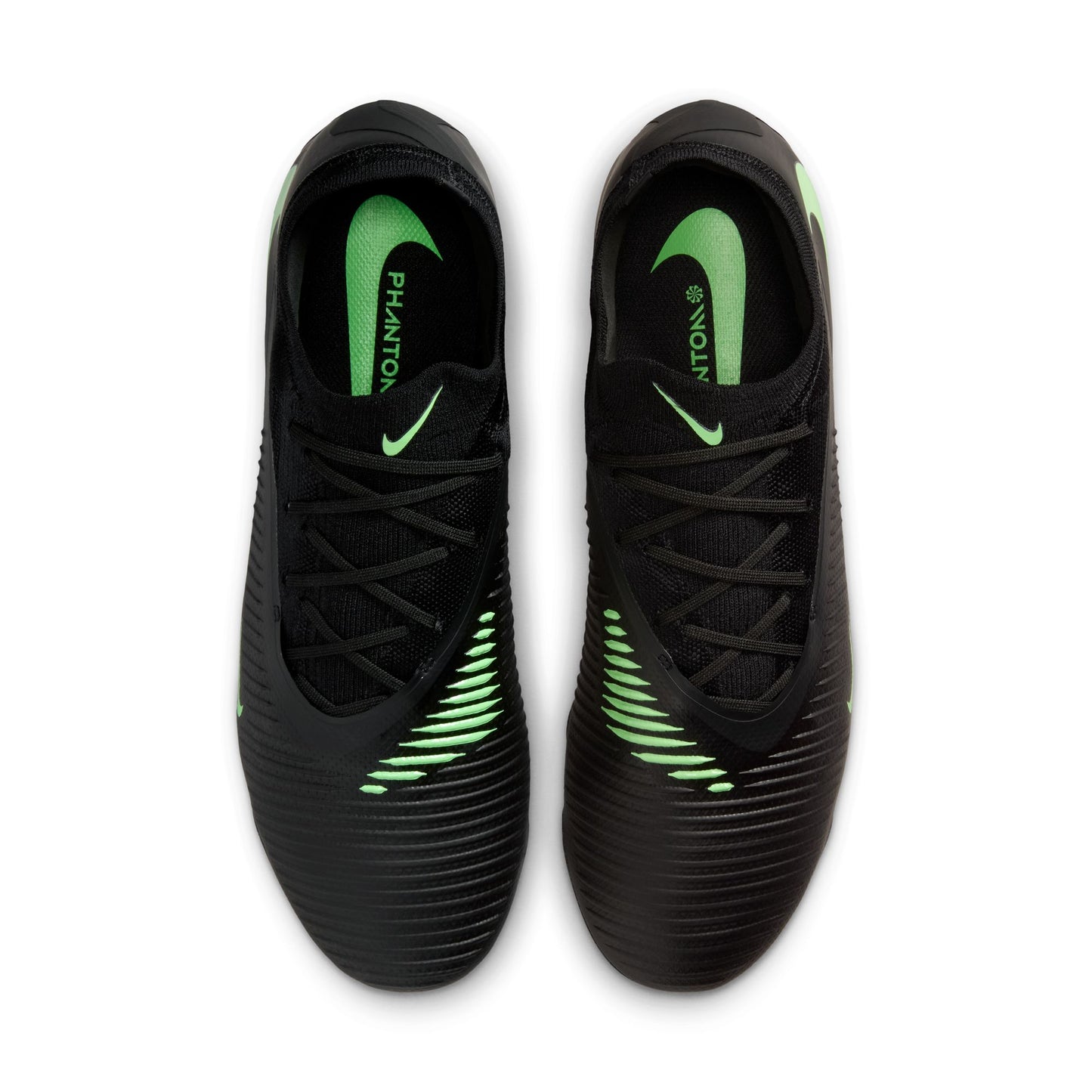 Nike Phantom 6 Low Pro FG Firm Ground Soccer Cleats -Black/Illusion Green/Black