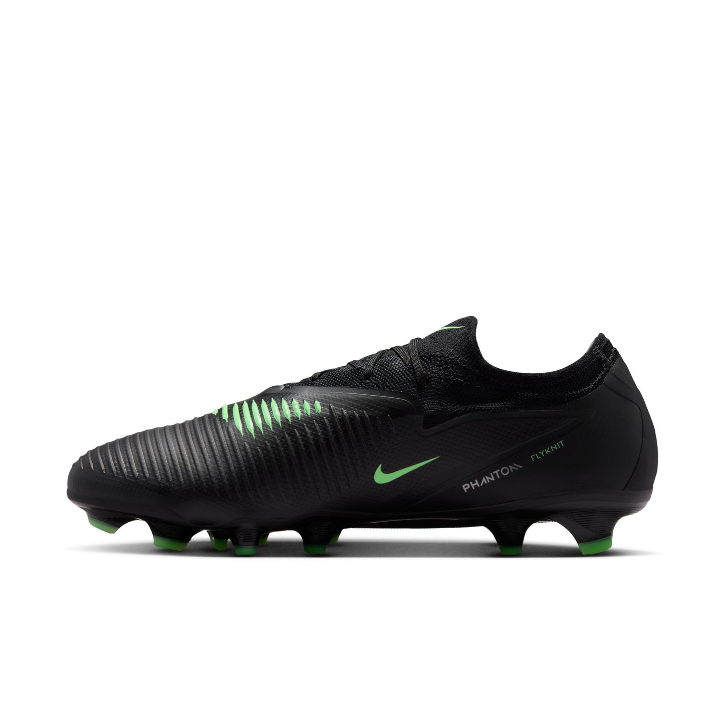 Nike Phantom 6 Low Pro FG Firm Ground Soccer Cleats -Black/Illusion Green/Black