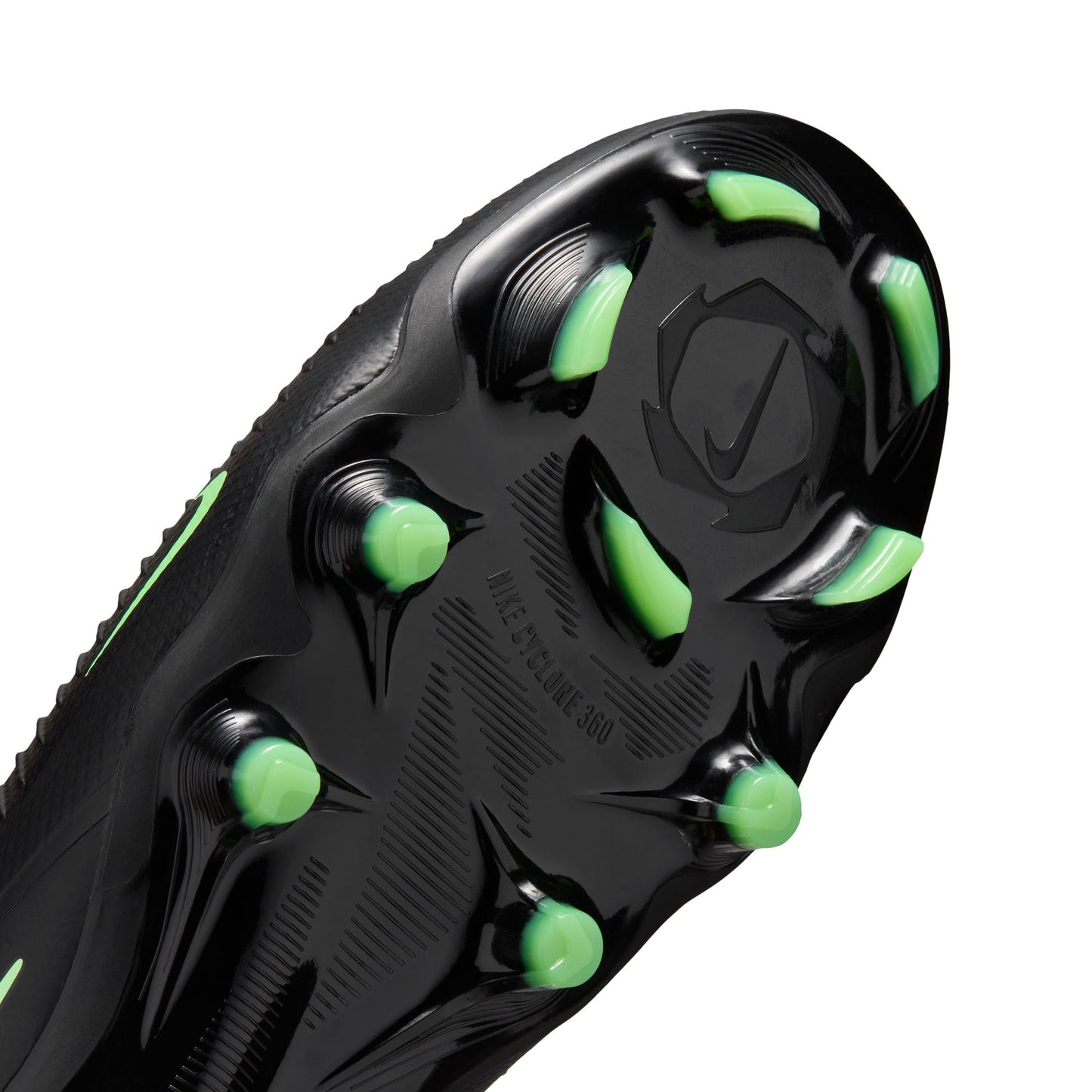 Nike Phantom 6 Low Pro FG Firm Ground Soccer Cleats -Black/Illusion Green/Black