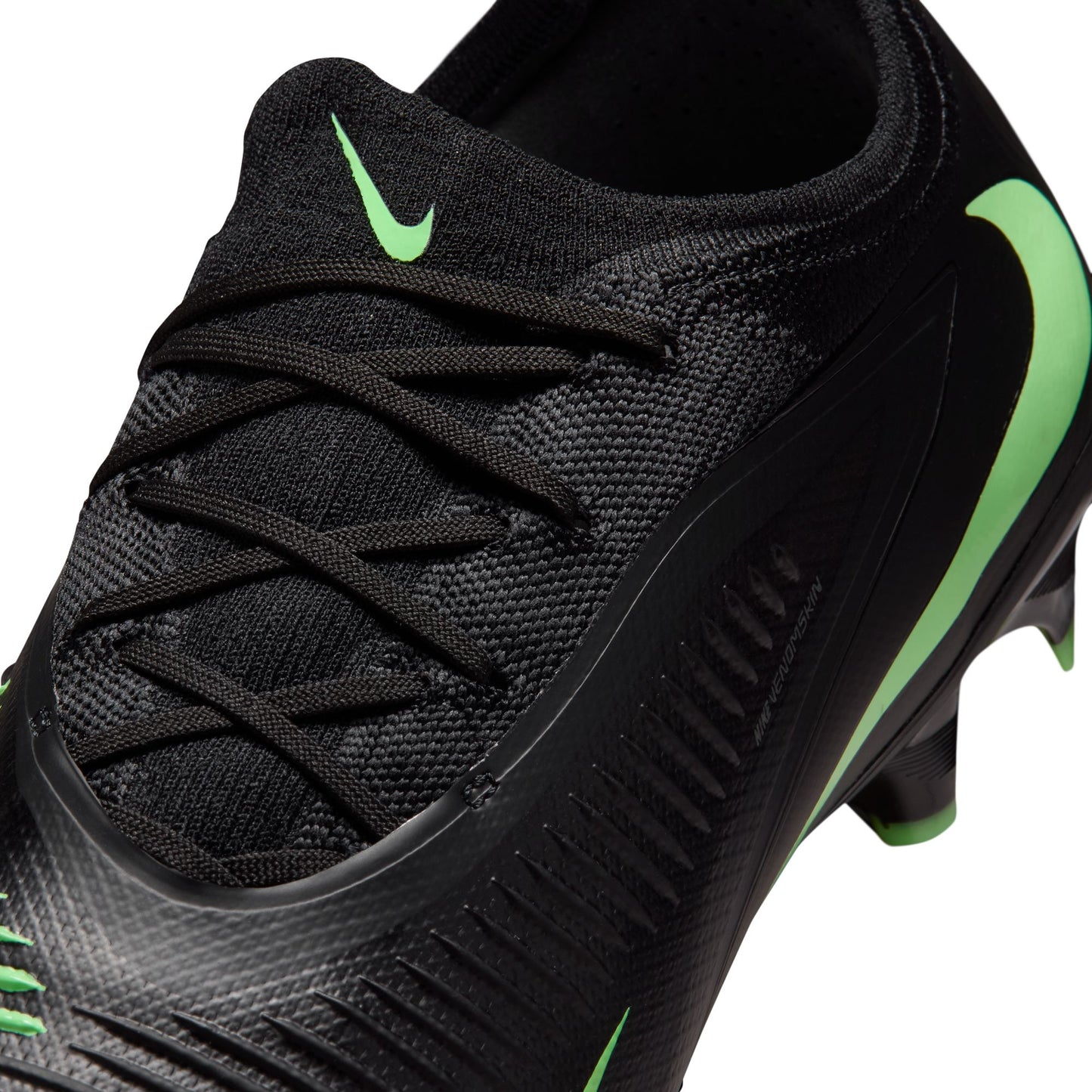 Nike Phantom 6 Low Pro FG Firm Ground Soccer Cleats -Black/Illusion Green/Black