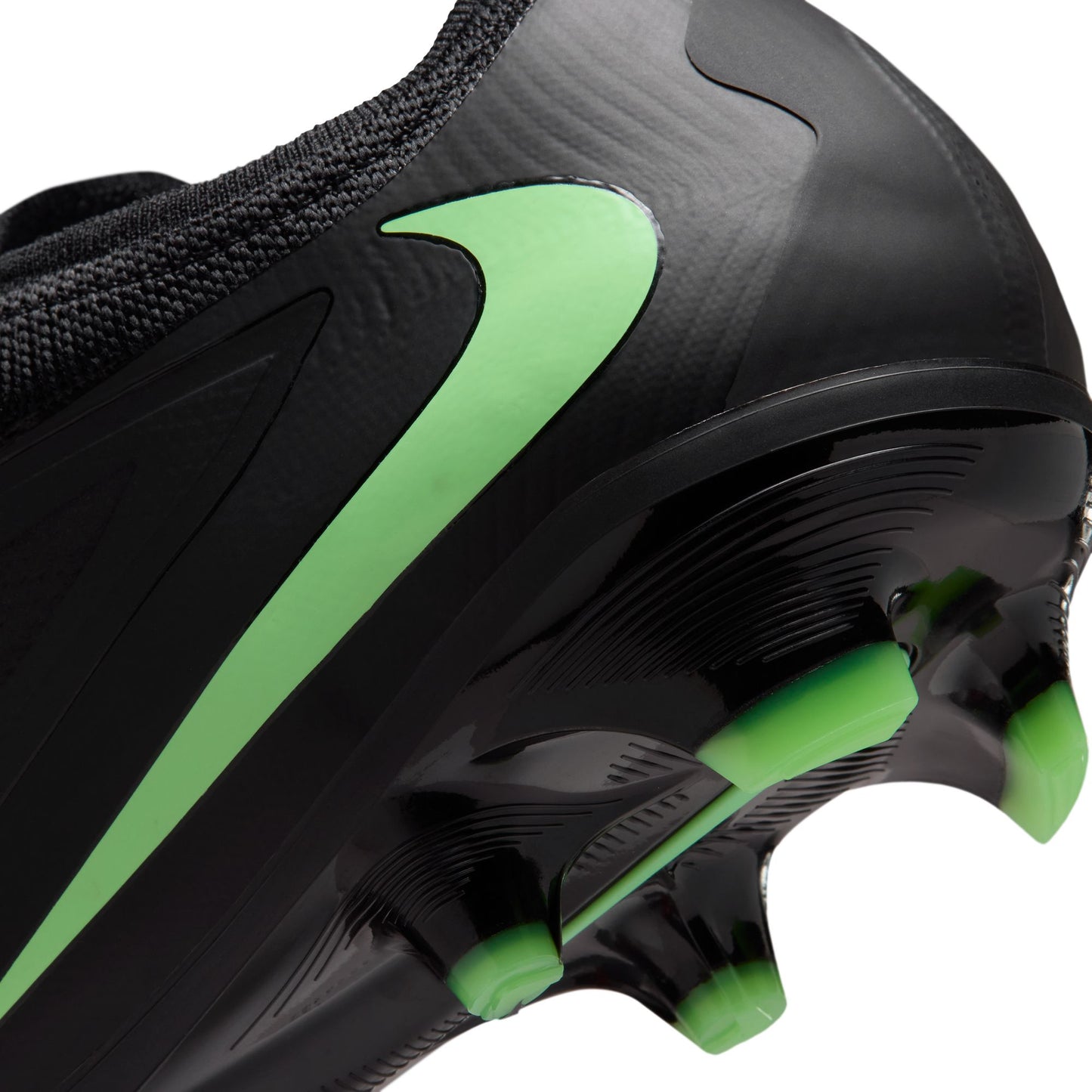 Nike Phantom 6 Low Pro FG Firm Ground Soccer Cleats -Black/Illusion Green/Black
