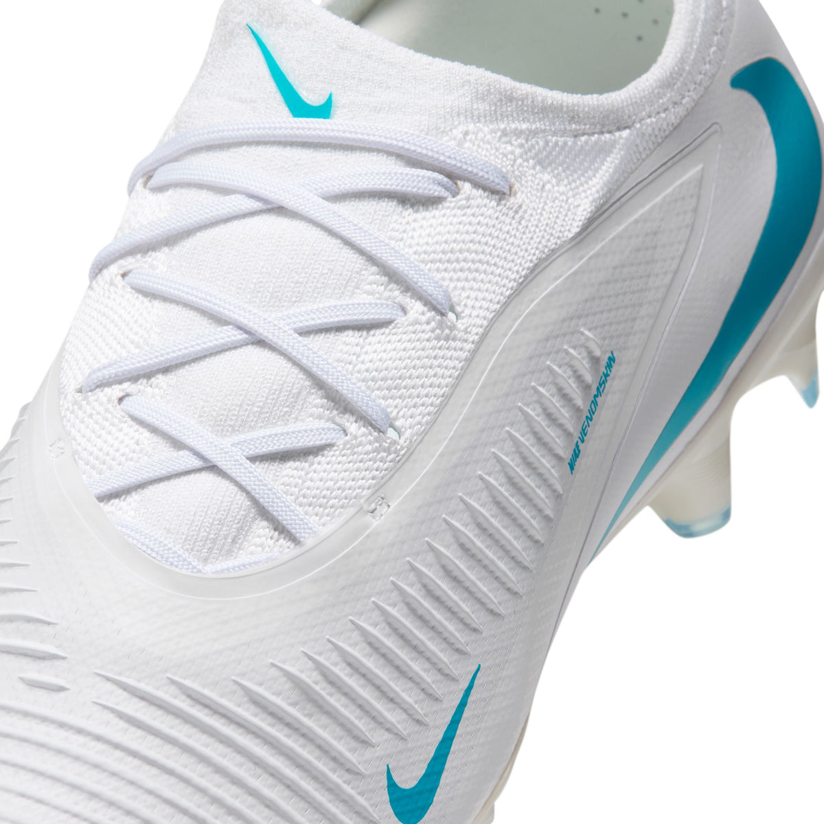Nike Phantom 6 Low Pro FG Firm Ground Soccer Cleat - White/White/Dusty Cactus