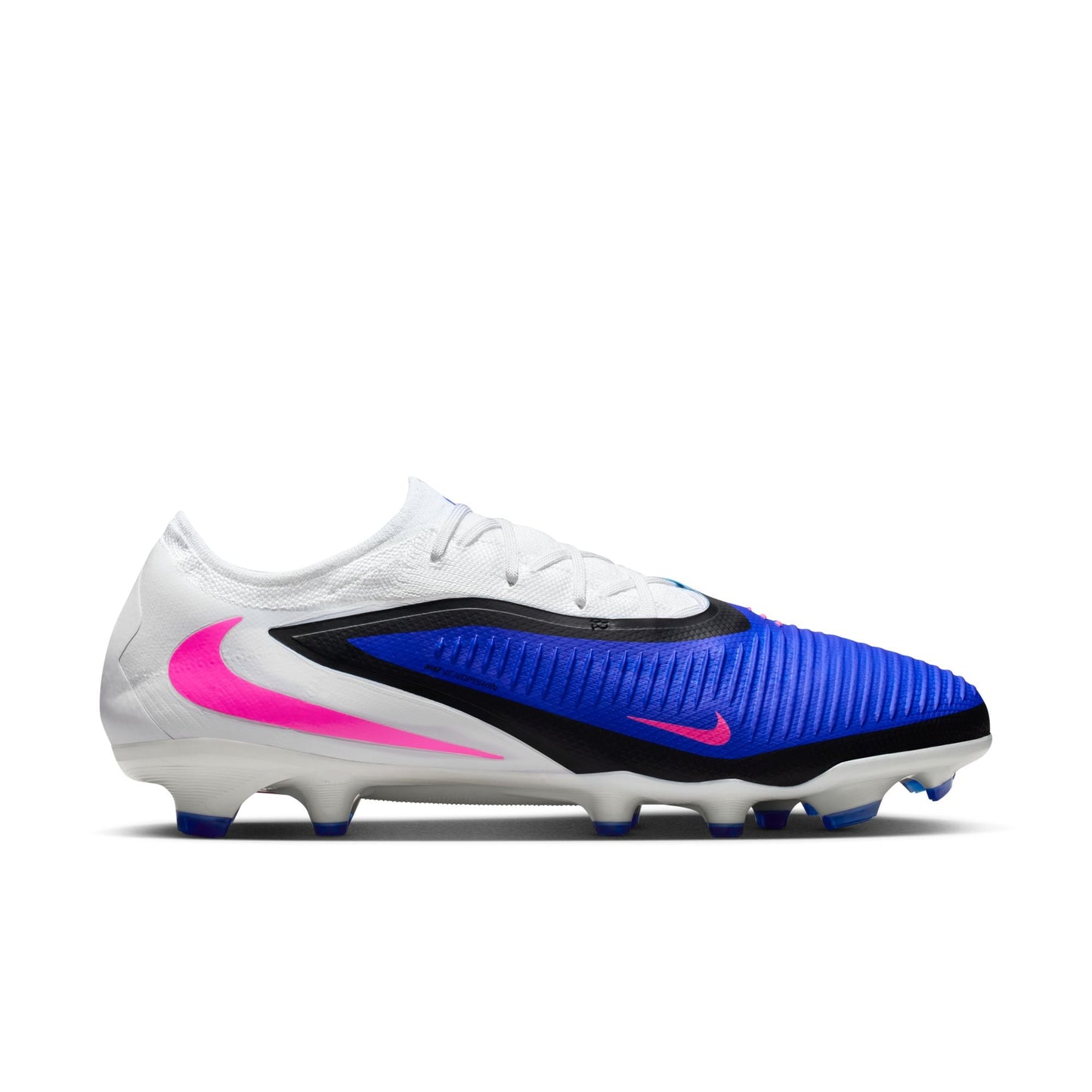 Nike Phantom 6 Low Pro FG Firm Ground Soccer Cleat - Racer Blue/Pink Blast/White