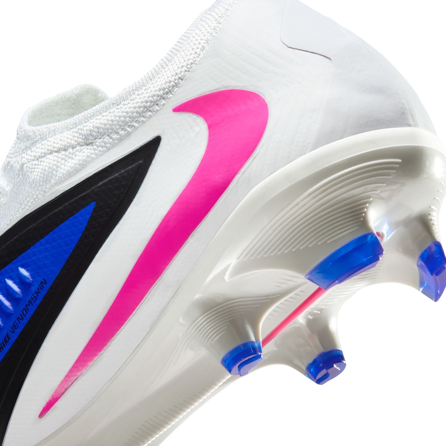 Nike Phantom 6 Low Pro FG Firm Ground Soccer Cleat - Racer Blue/Pink Blast/White