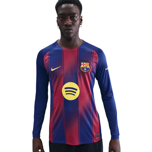 Nike Men's Replica FC Barcelona 25/26 Home Long Sleeve Jersey