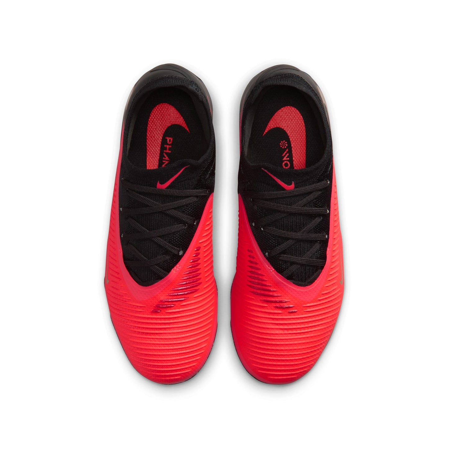 Nike Junior Phantom 6 Low Pro FG Firm Ground Soccer Cleat - Bright Crimson/Black/Bright Crimson