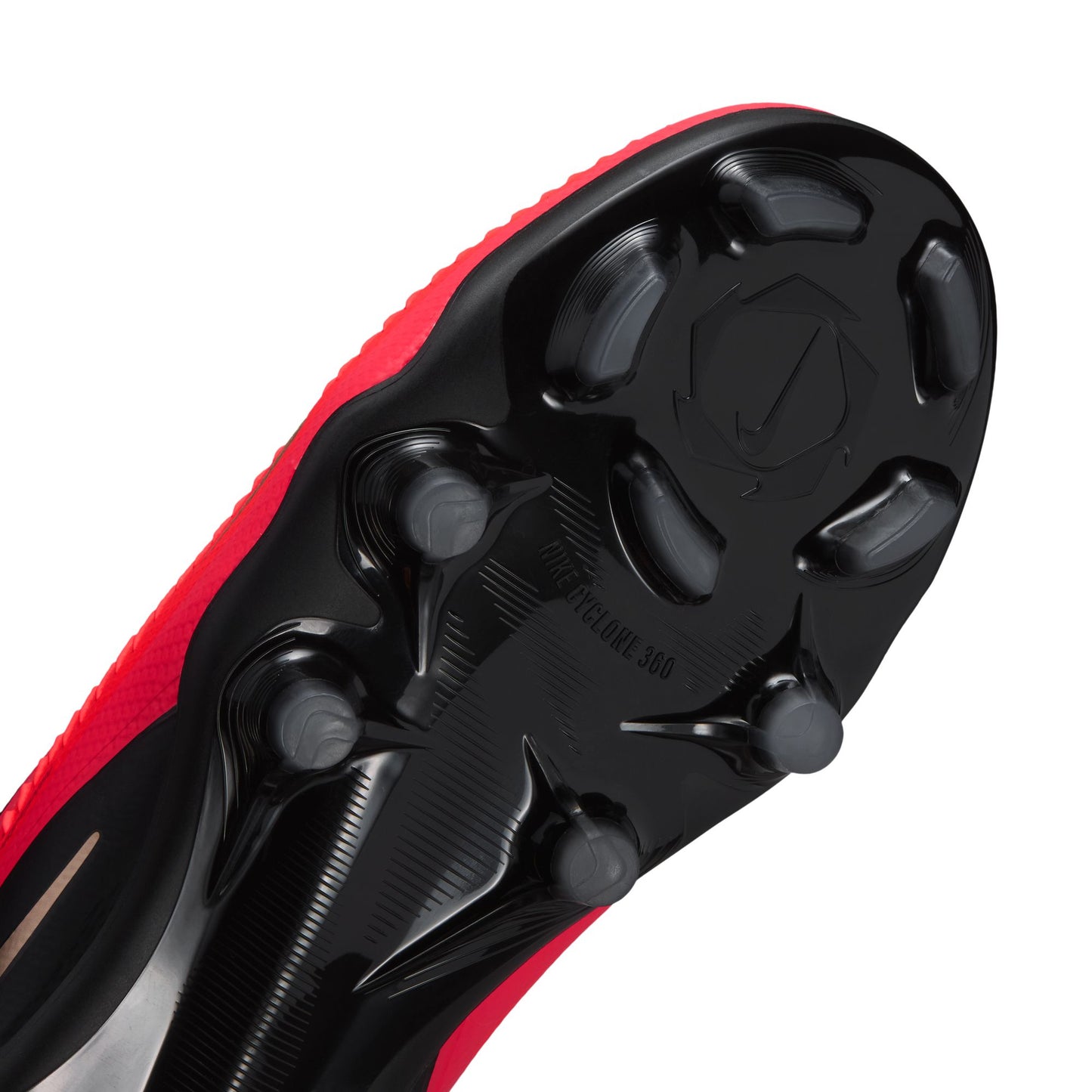Nike Junior Phantom 6 Low Pro FG Firm Ground Soccer Cleat - Bright Crimson/Black/Bright Crimson