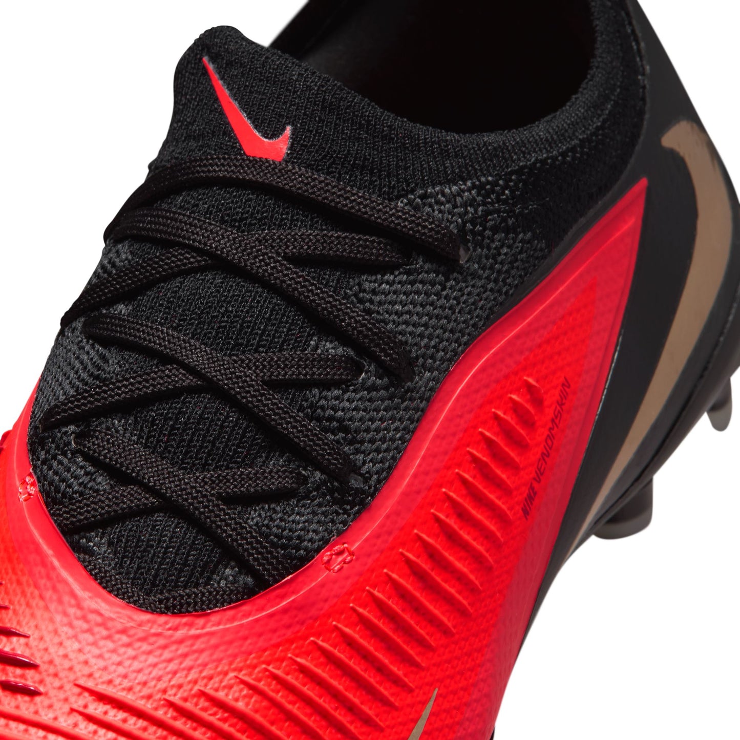 Nike Junior Phantom 6 Low Pro FG Firm Ground Soccer Cleat - Bright Crimson/Black/Bright Crimson