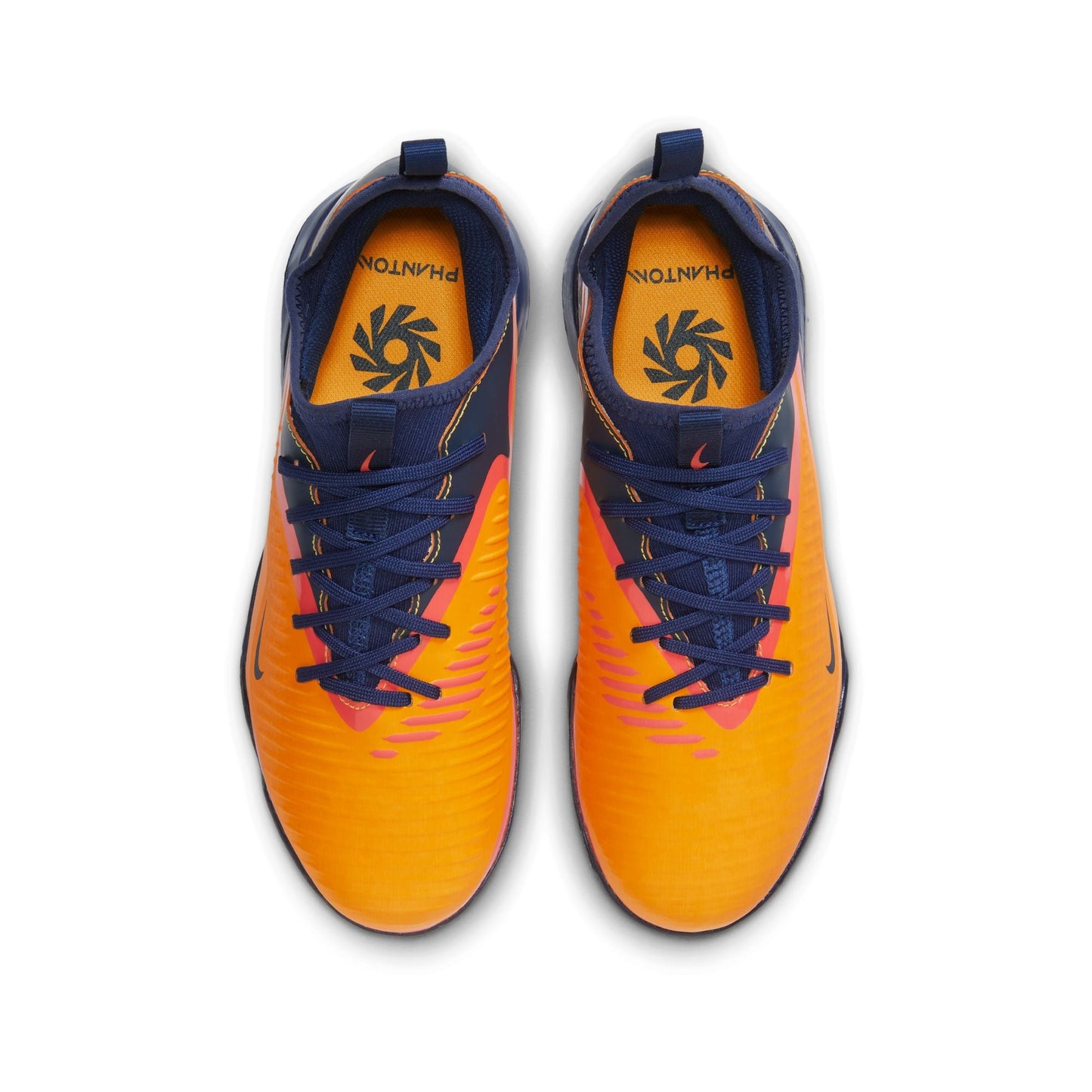 Nike Junior Phantom 6 Low Academy TF "Erling Haaland" TF Turf Soccer Cleat -  Laser Orange/Lemon Venom/Blue Void