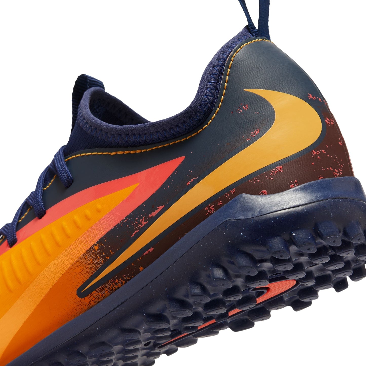 Nike Junior Phantom 6 Low Academy TF "Erling Haaland" TF Turf Soccer Cleat -  Laser Orange/Lemon Venom/Blue Void